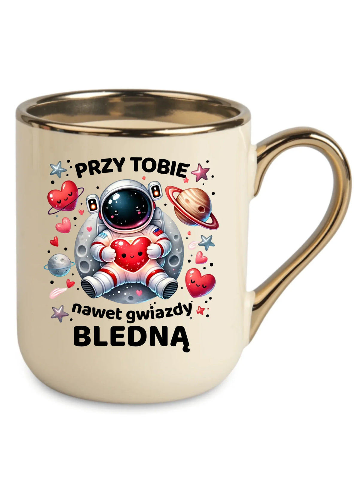 Kubek elegant dla par - Przy Tobie nawet gwiazdy bledną W57