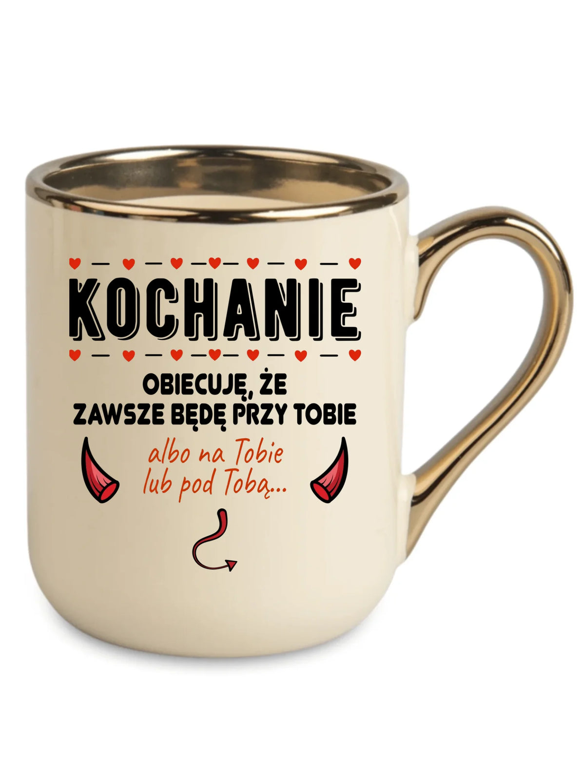 Kubek elegant dla par - Obiecuję, że zawsze będę przy Tobie W50