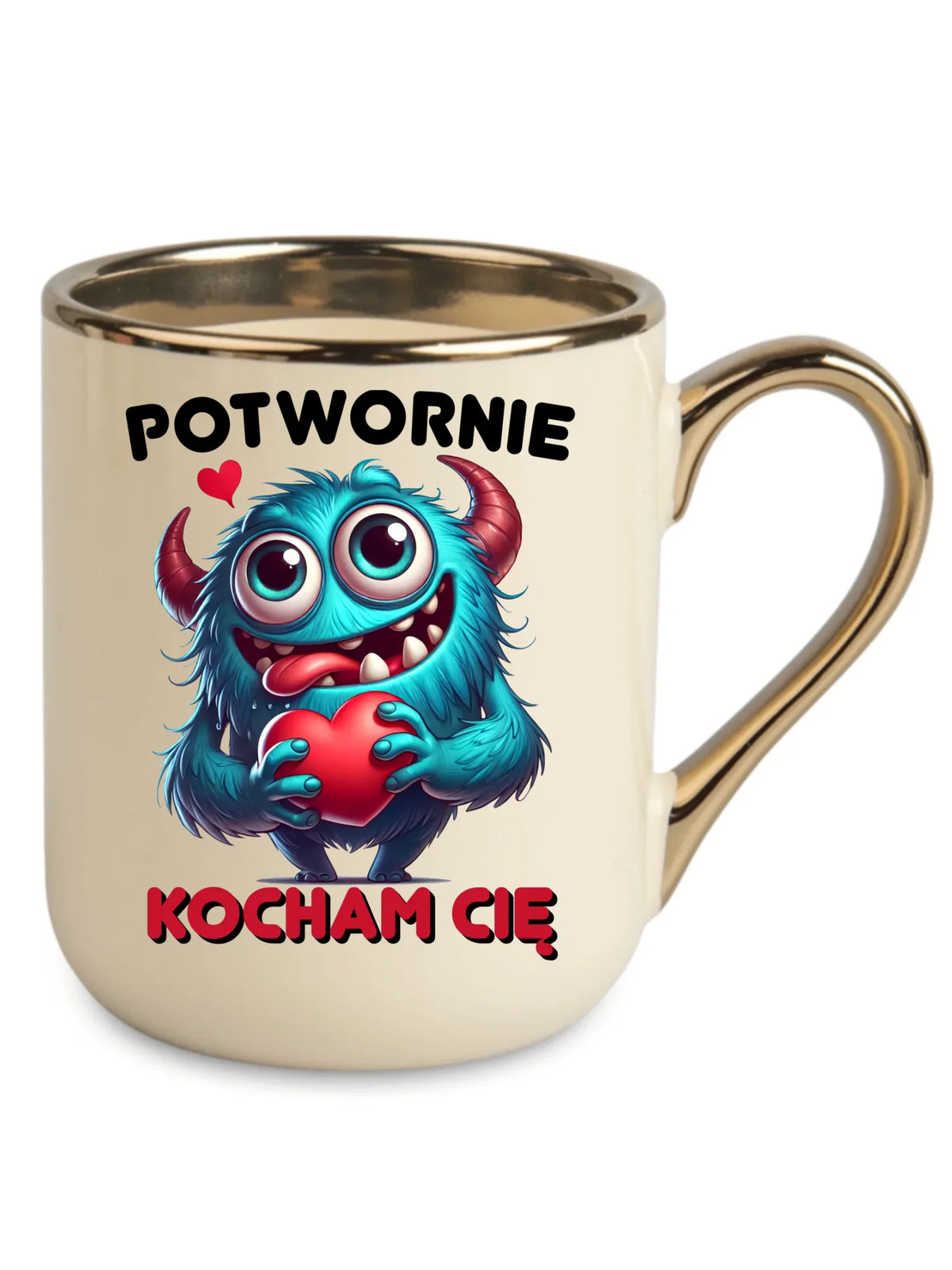 Kubek elegant dla par - Potwornie Kocham Cię W45