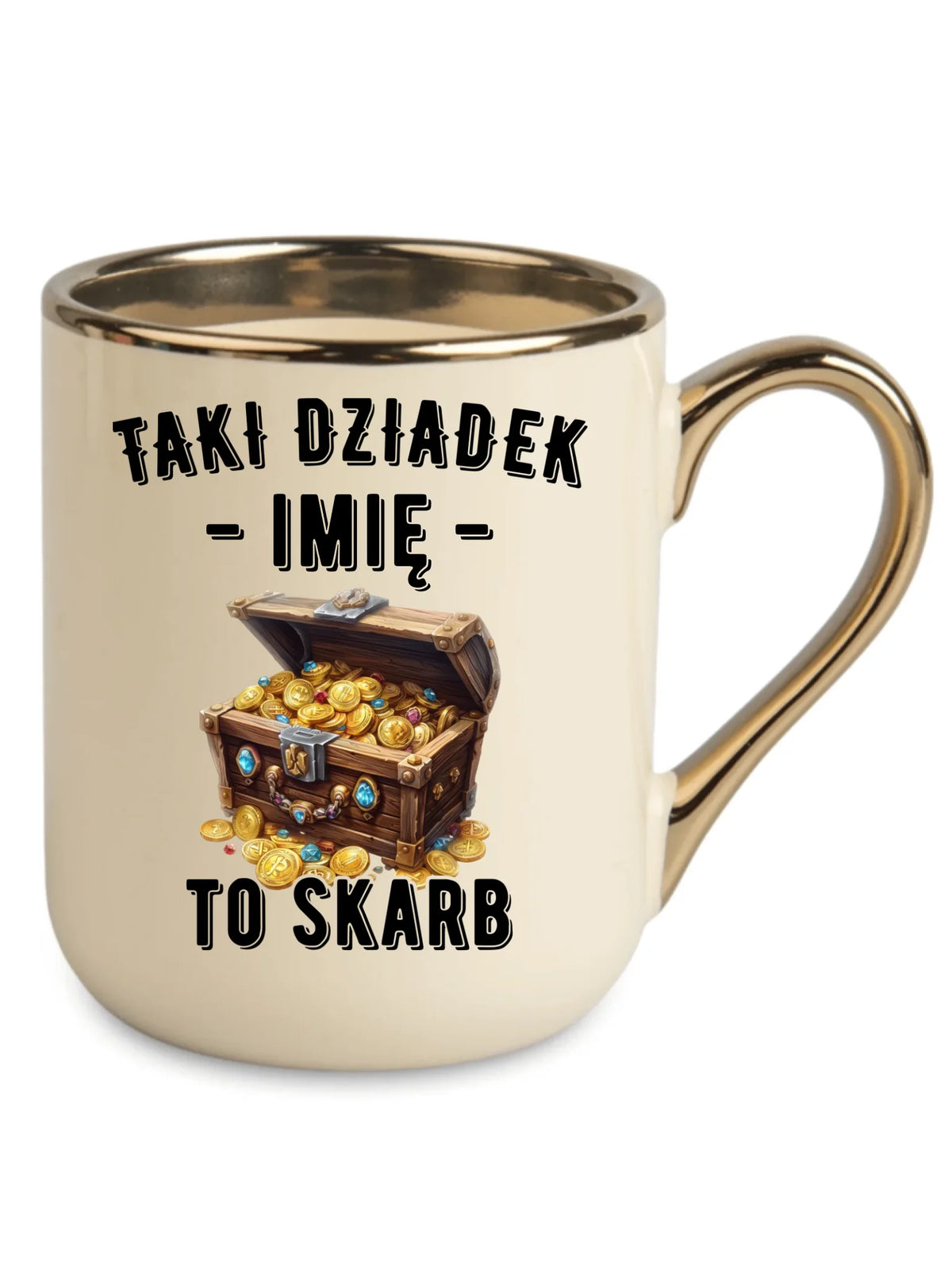 Kubek elegant dla dziadka - Taki dziadek to skarb - personalizowany D19