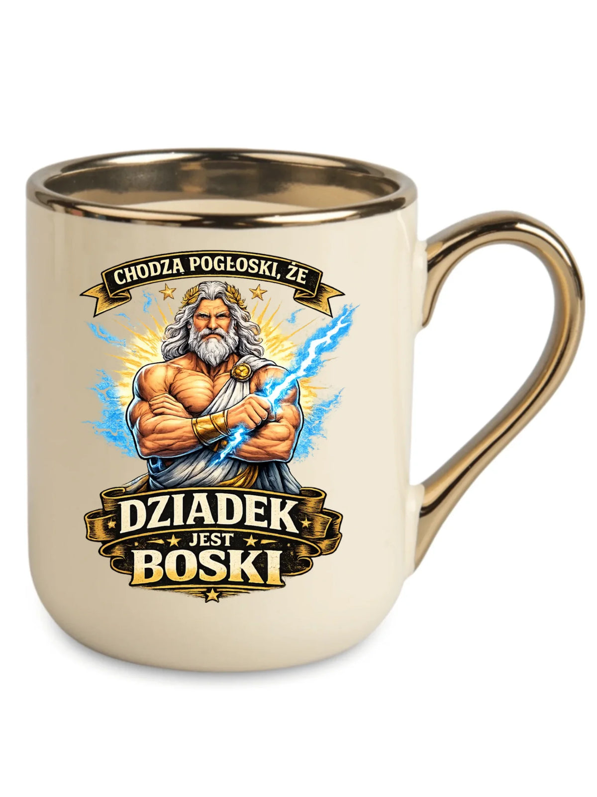 Kubek elegant dla dziadka - Chodzą pogłoski, że dziadek jest boski D16