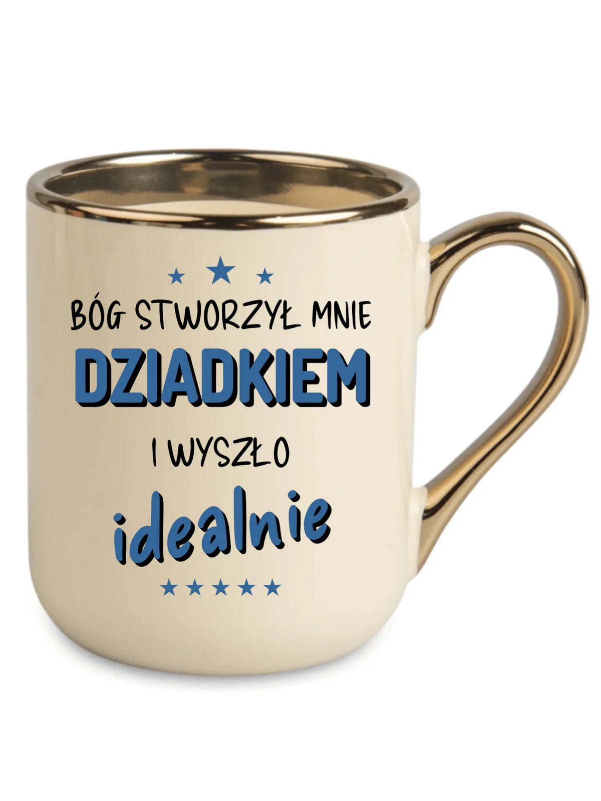 Kubek elegant dla dziadka - Bóg stworzył mnie dziadkiem i wyszło idealnie D08