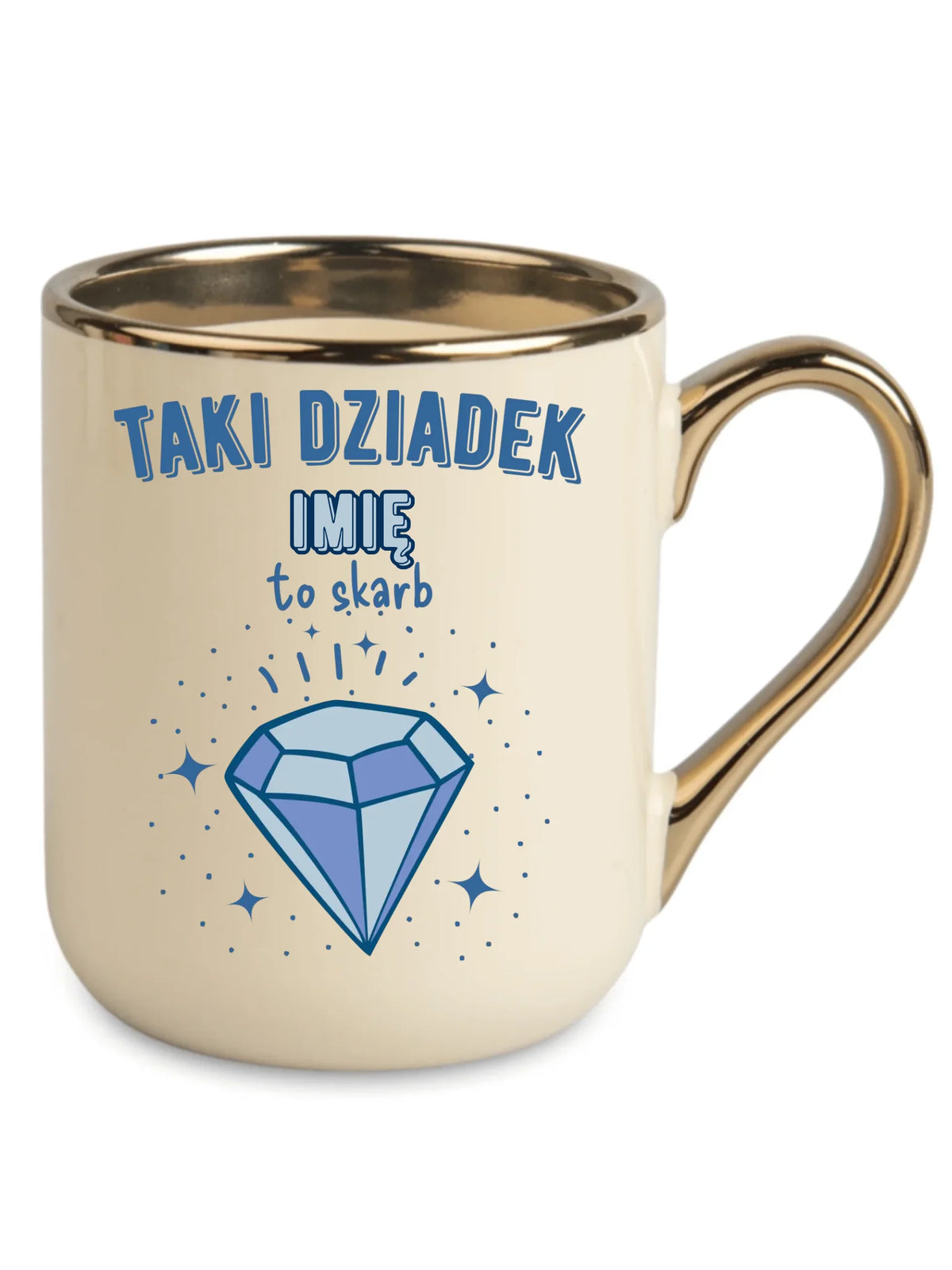Kubek elegant dla dziadka - Taki Dziadek to skarb - personalizowany D06