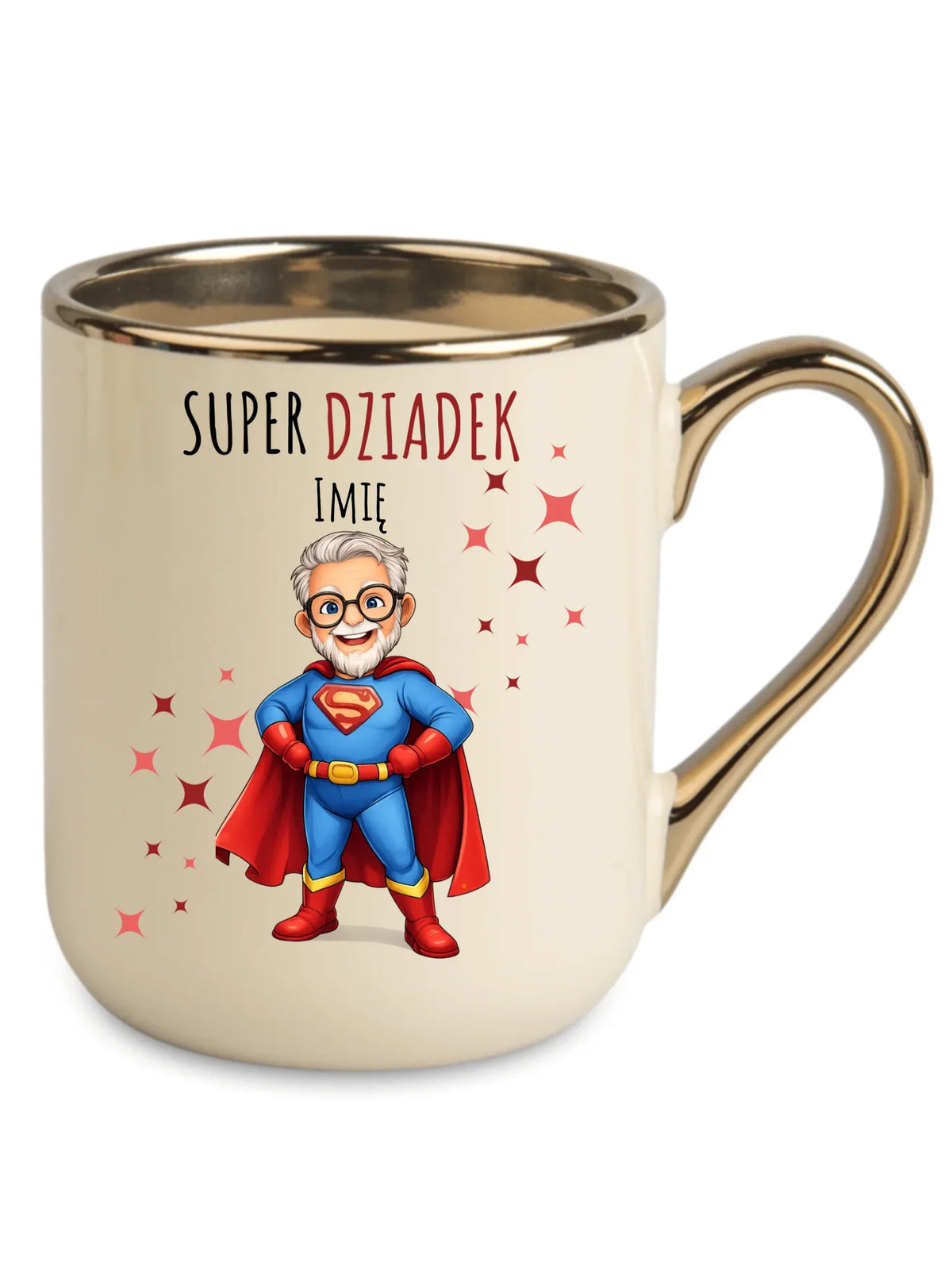 Kubek elegant dla dziadka - Super Dziadek - personalizowany D02