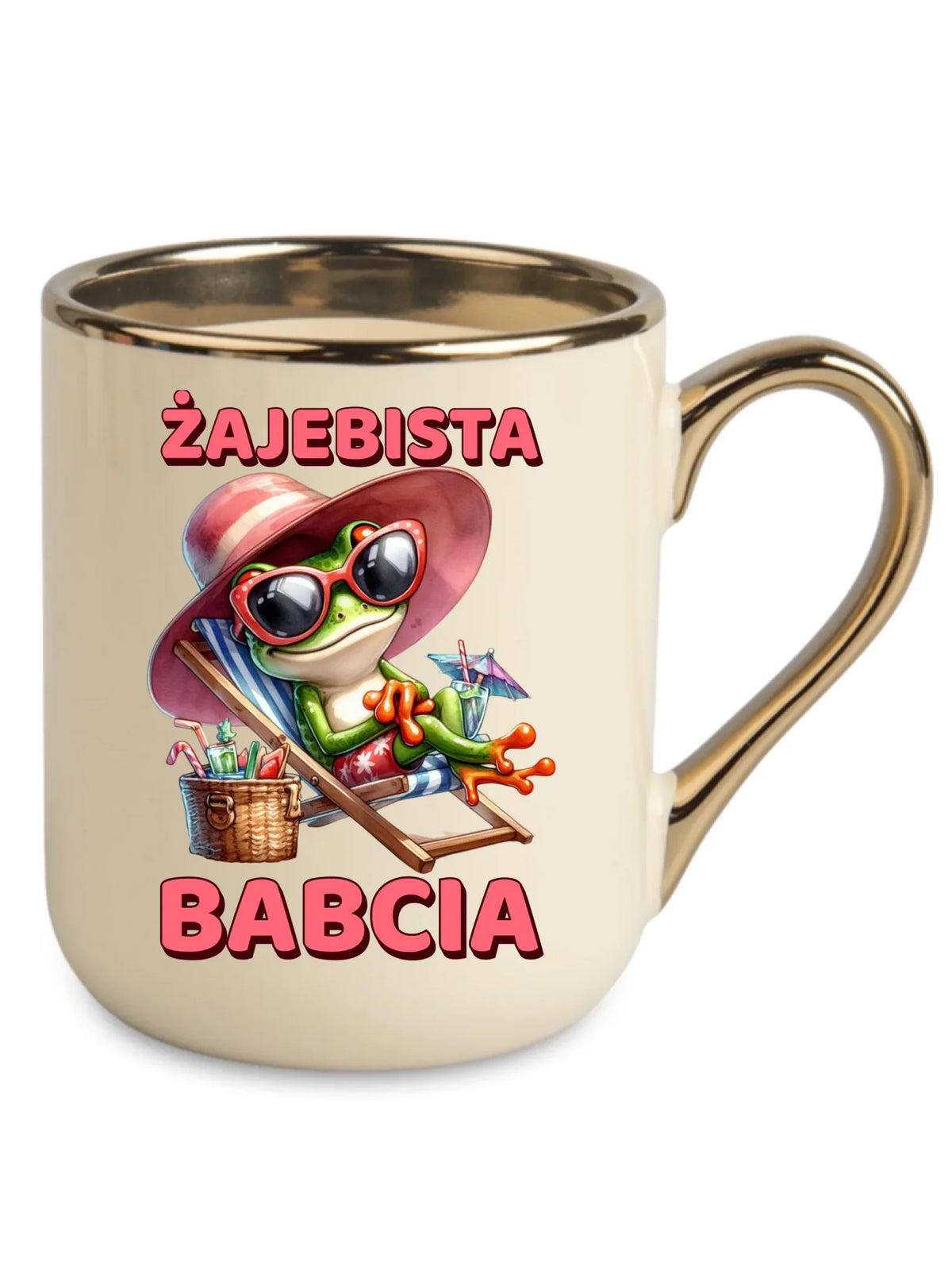 Kubek elegant dla babci - Żajebista Babcia Żaba B27