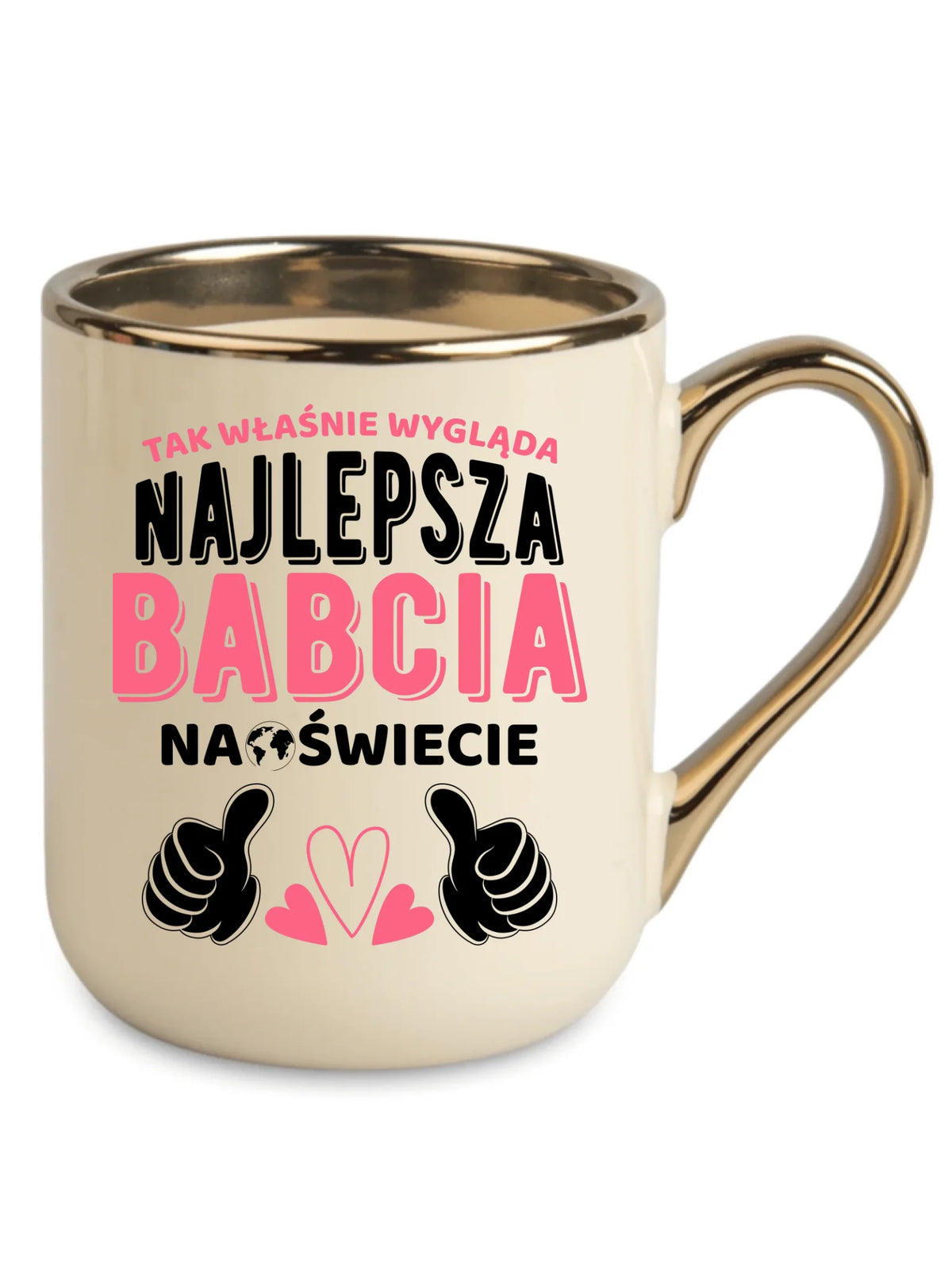 Kubek elegant dla babci - Tak wygląda najlepsza babcia na świecie B24