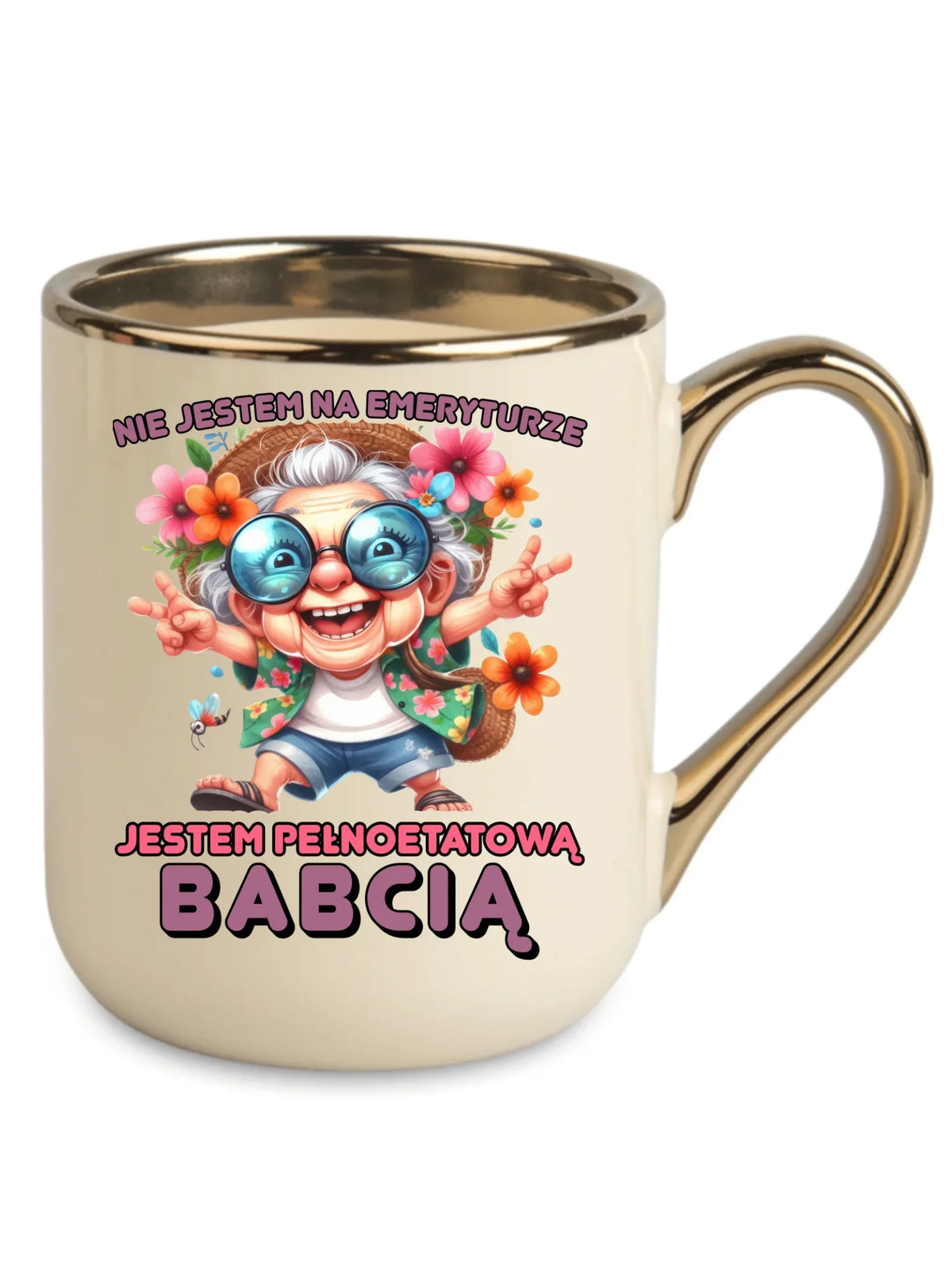 Kubek elegant dla babci - Pełnoetatowa babcia B20