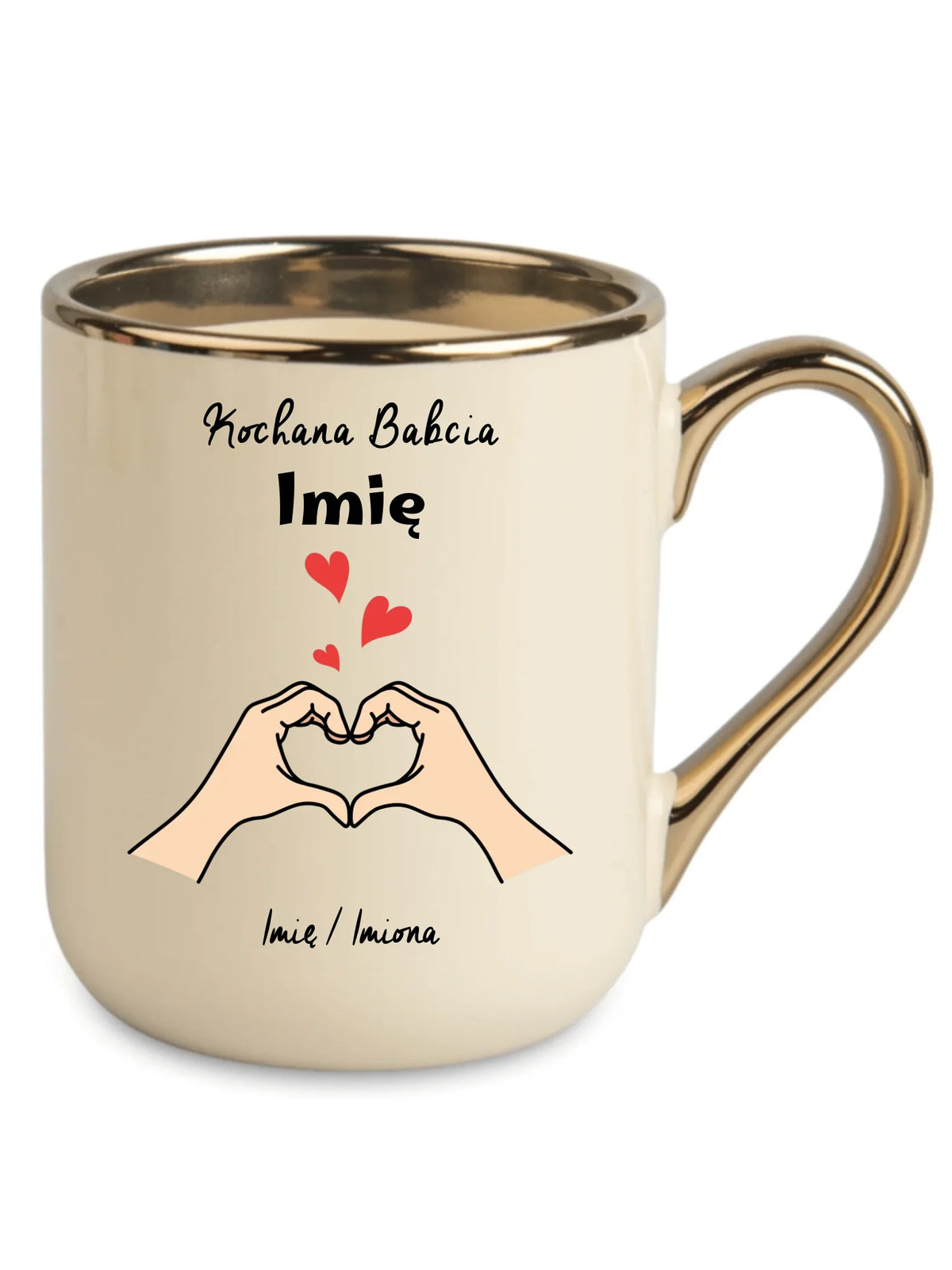 Kubek elegant dla babci - Kochana Babcia podpis - personalizowany B13