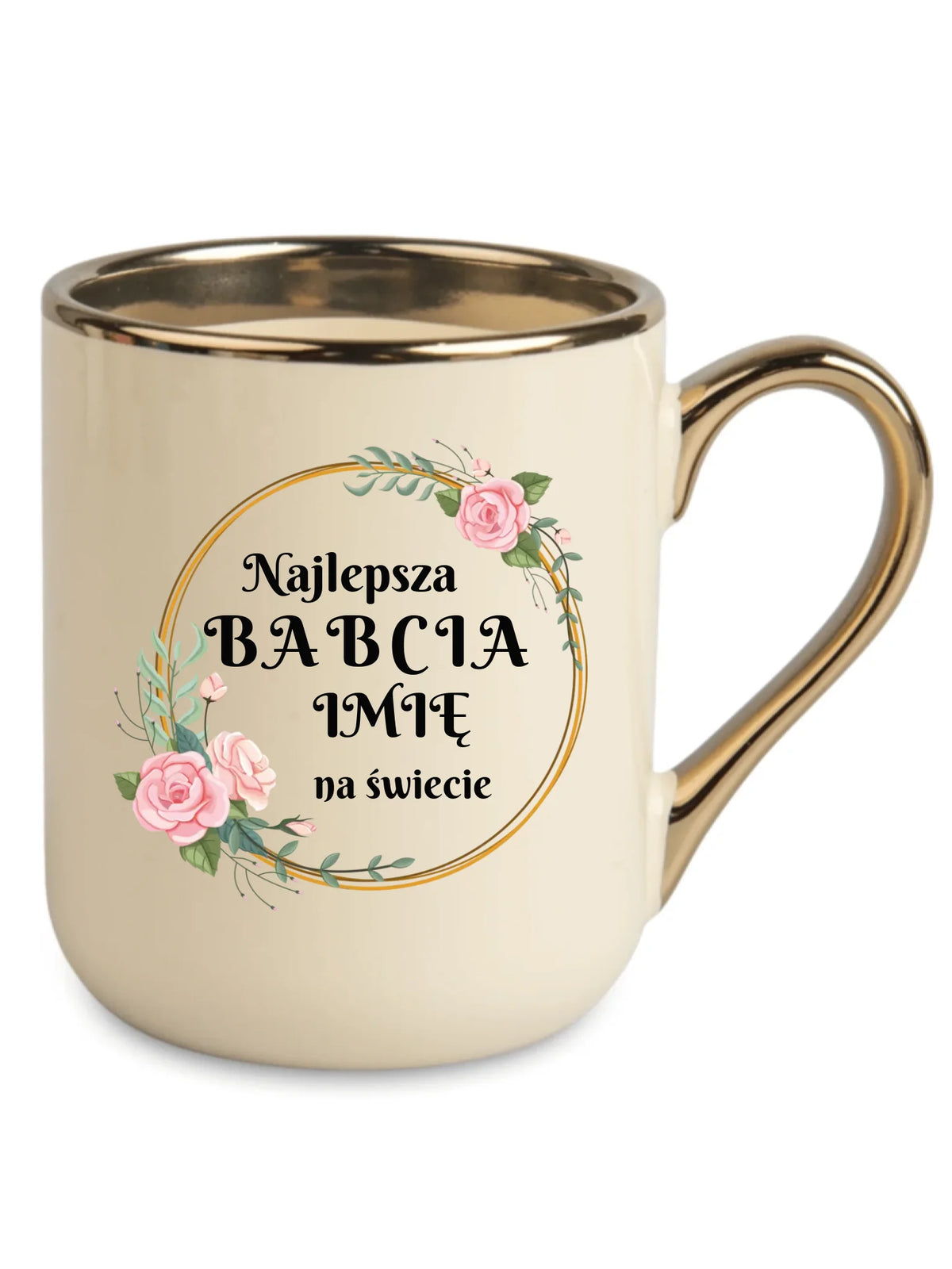 Kubek elegant dla babci - Najlepsza babcia na Świecie - personalizowany B04