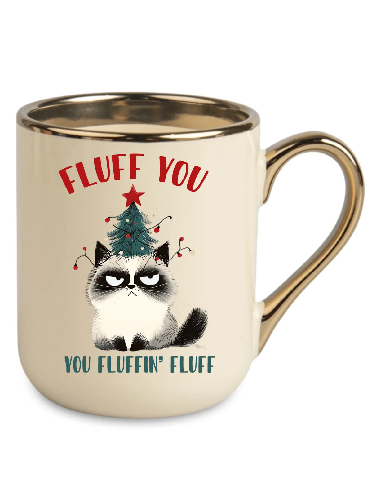Kubek elegant świąteczny - Fluff You BN10