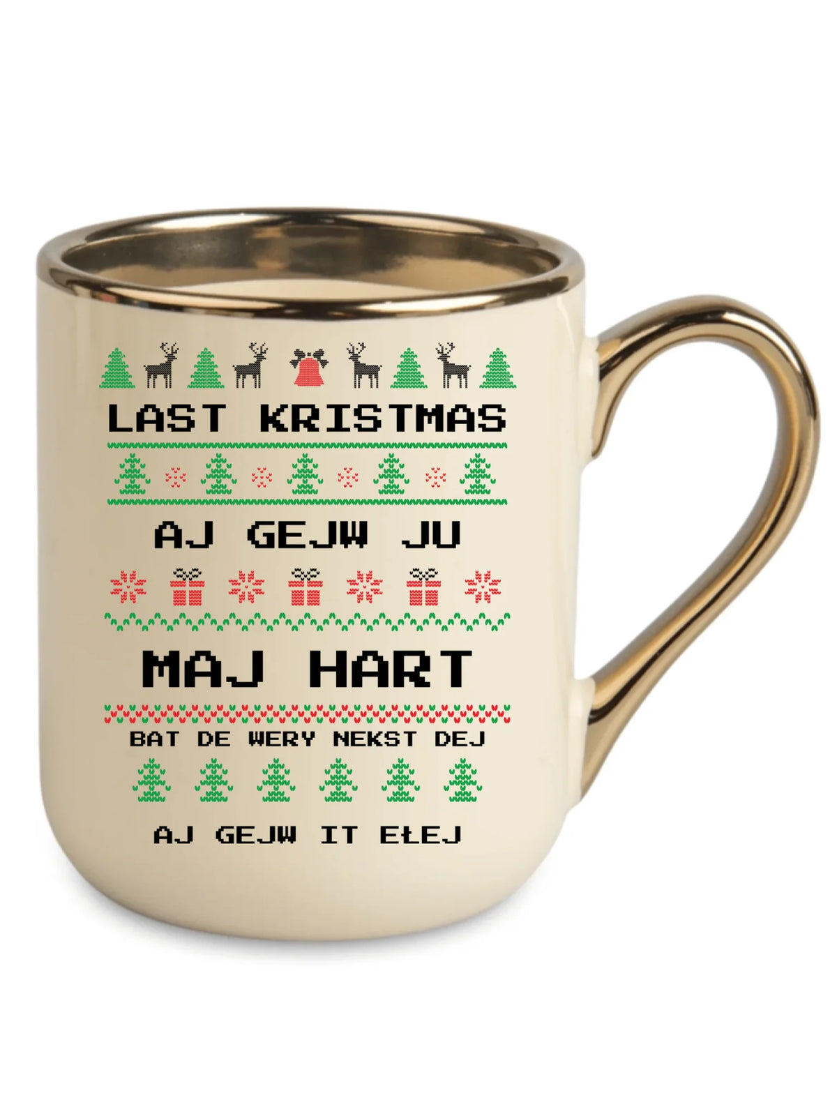 Kubek elegant świąteczny - Last kristmas aj gejw ju maj hart BN13