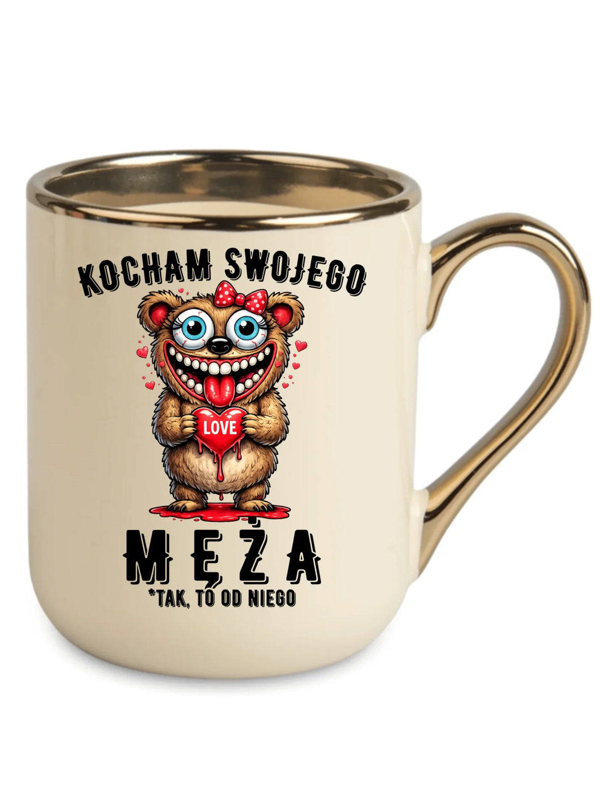 Kubek elegant dla żony - Kocham swojego męża W22