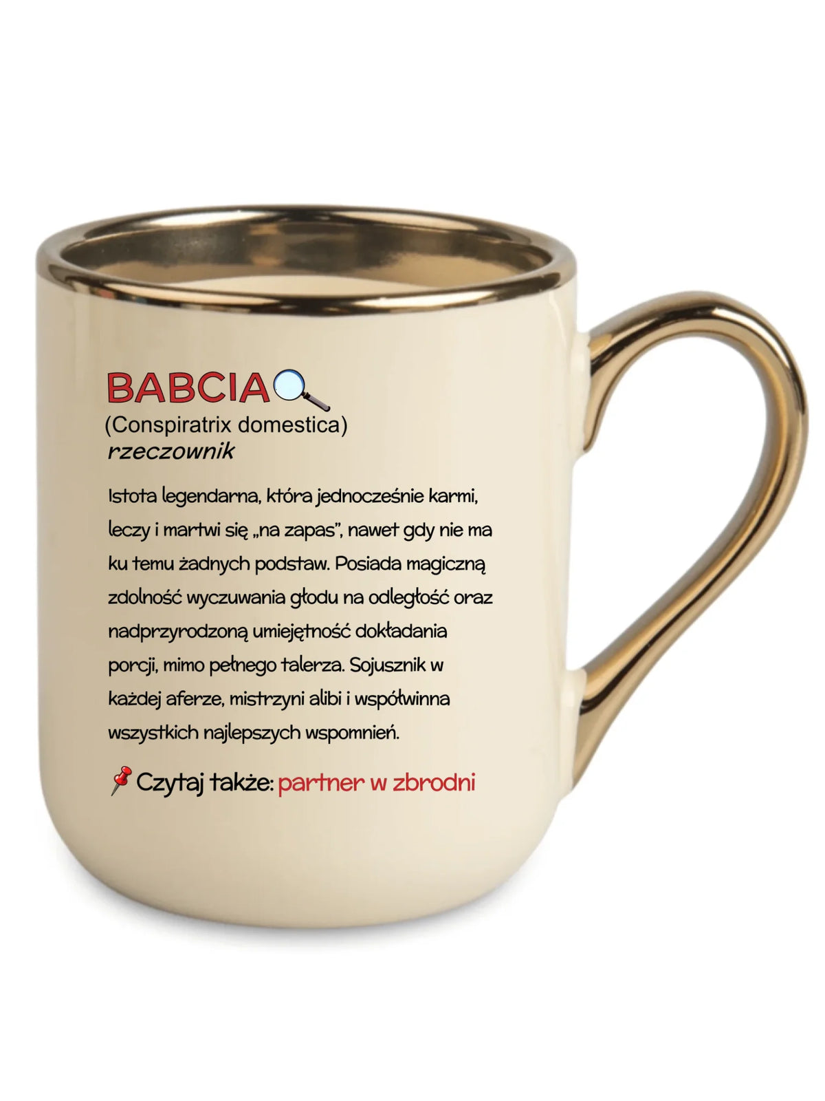 Kubek elegant dla babci - Babcia śmieszna definicja B35