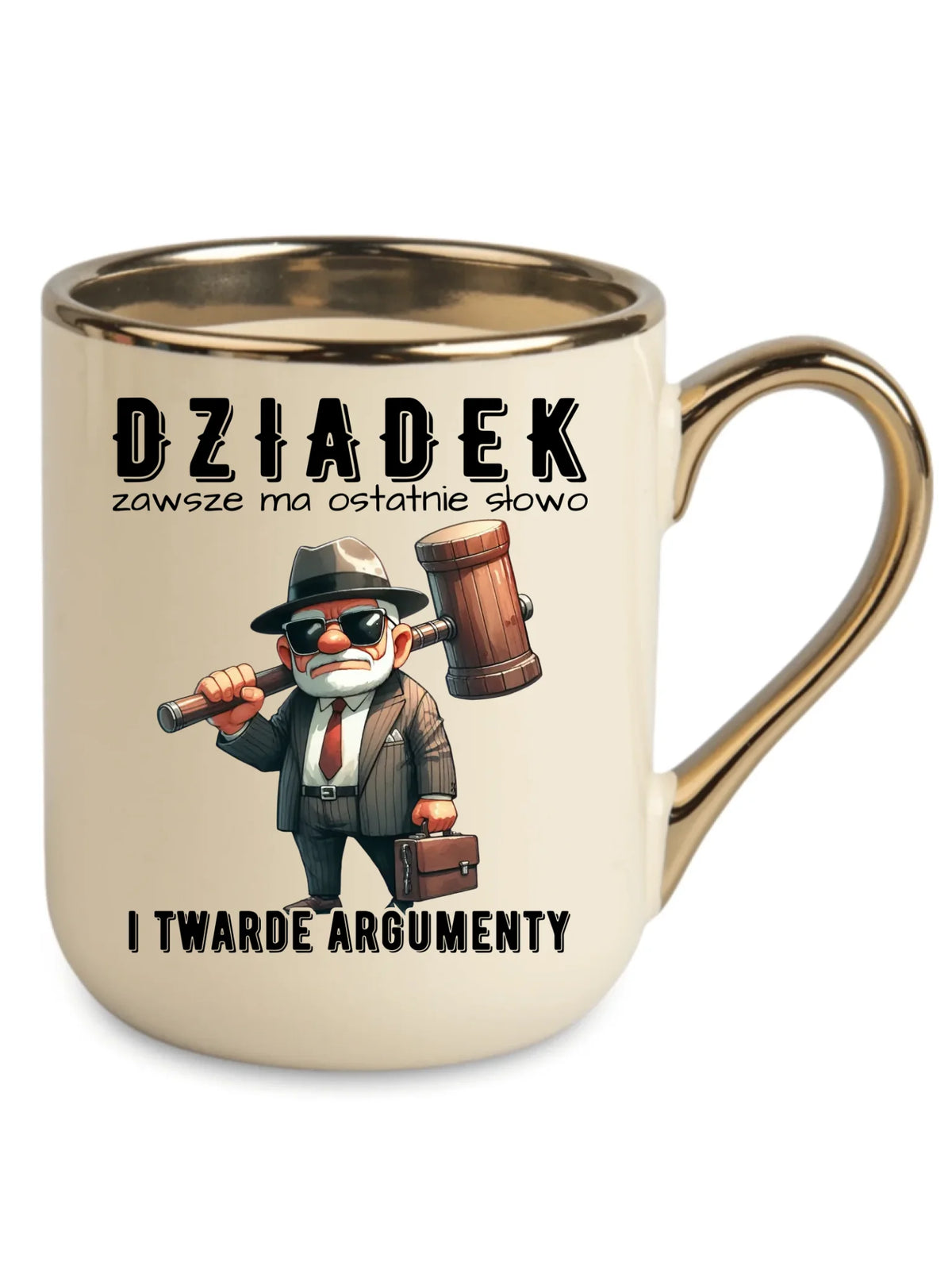 Kubek elegant dla dziadka - Dziadek zawsze ma ostatnie słowo D40