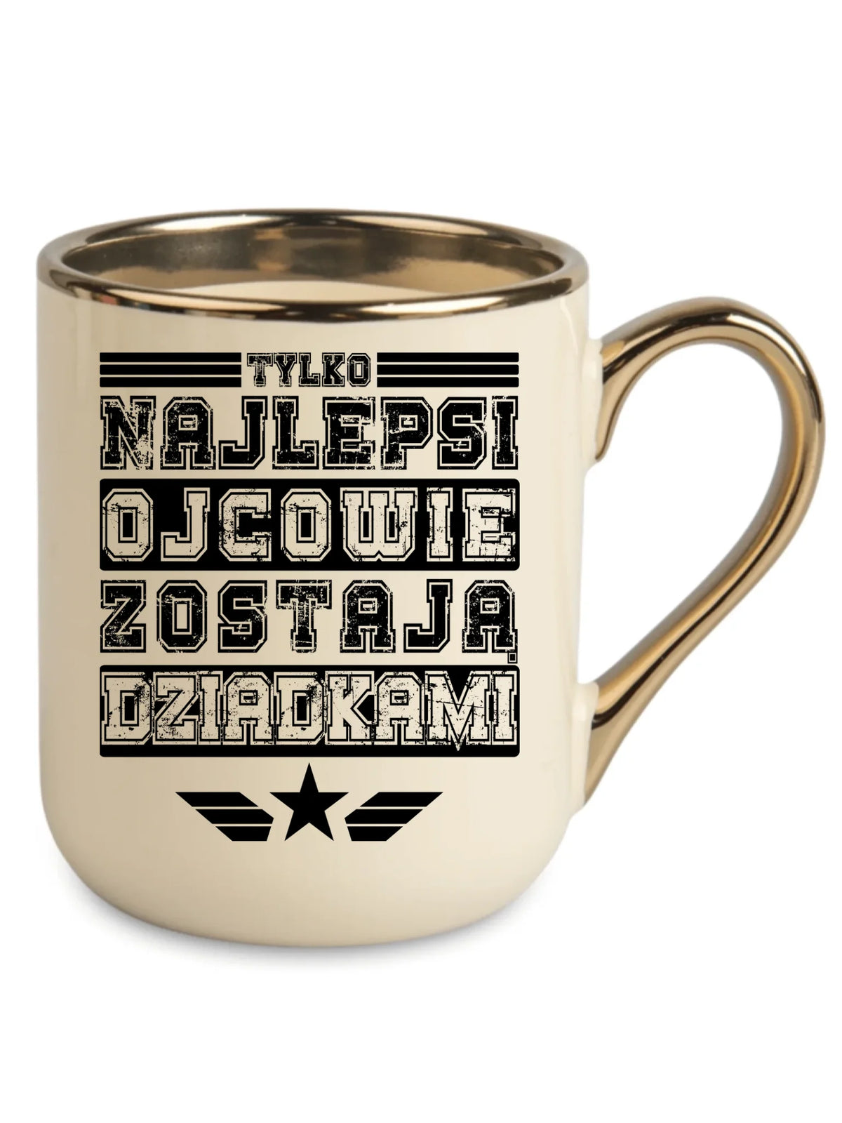 Kubek elegant dla dziadka - Tylko najlepsi ojcowie zostają dziadkami D25