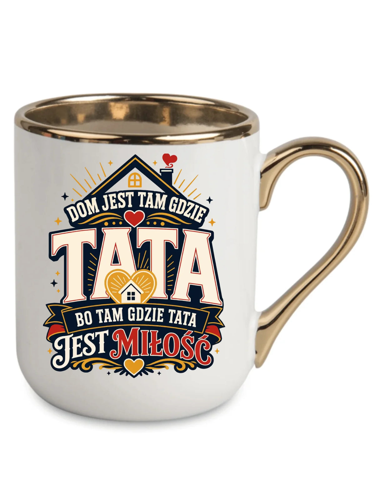 Kubek elegant dla taty - Dom jest tam gdzie tata DT37