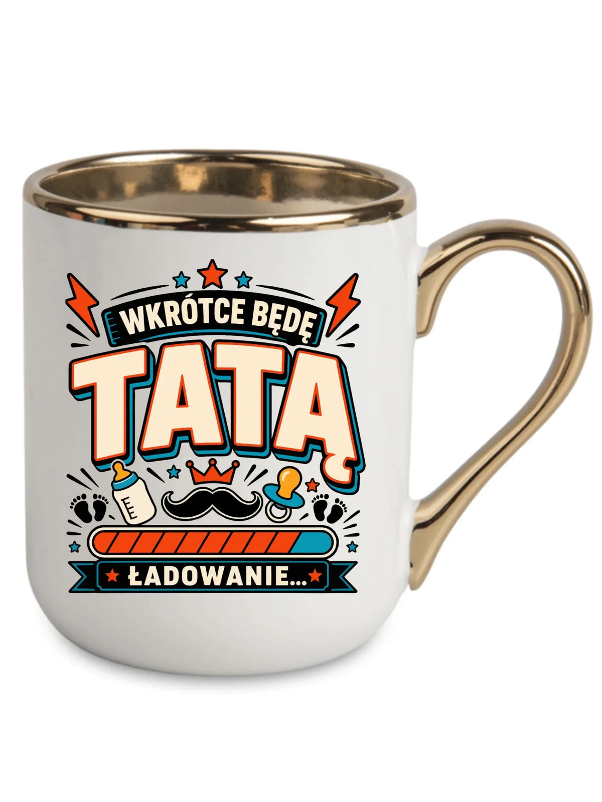 Kubek elegant dla przyszłego taty - Wkrótce będę tatą DT23