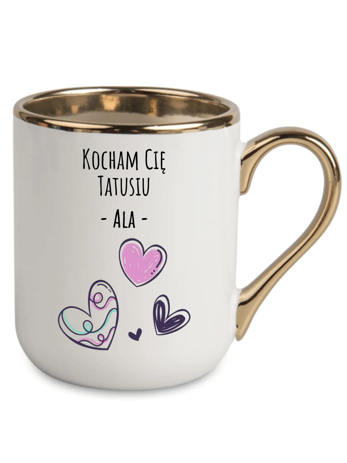 Kubek elegant dla taty - Kocham Cię Tatusiu - personalizowany DT13