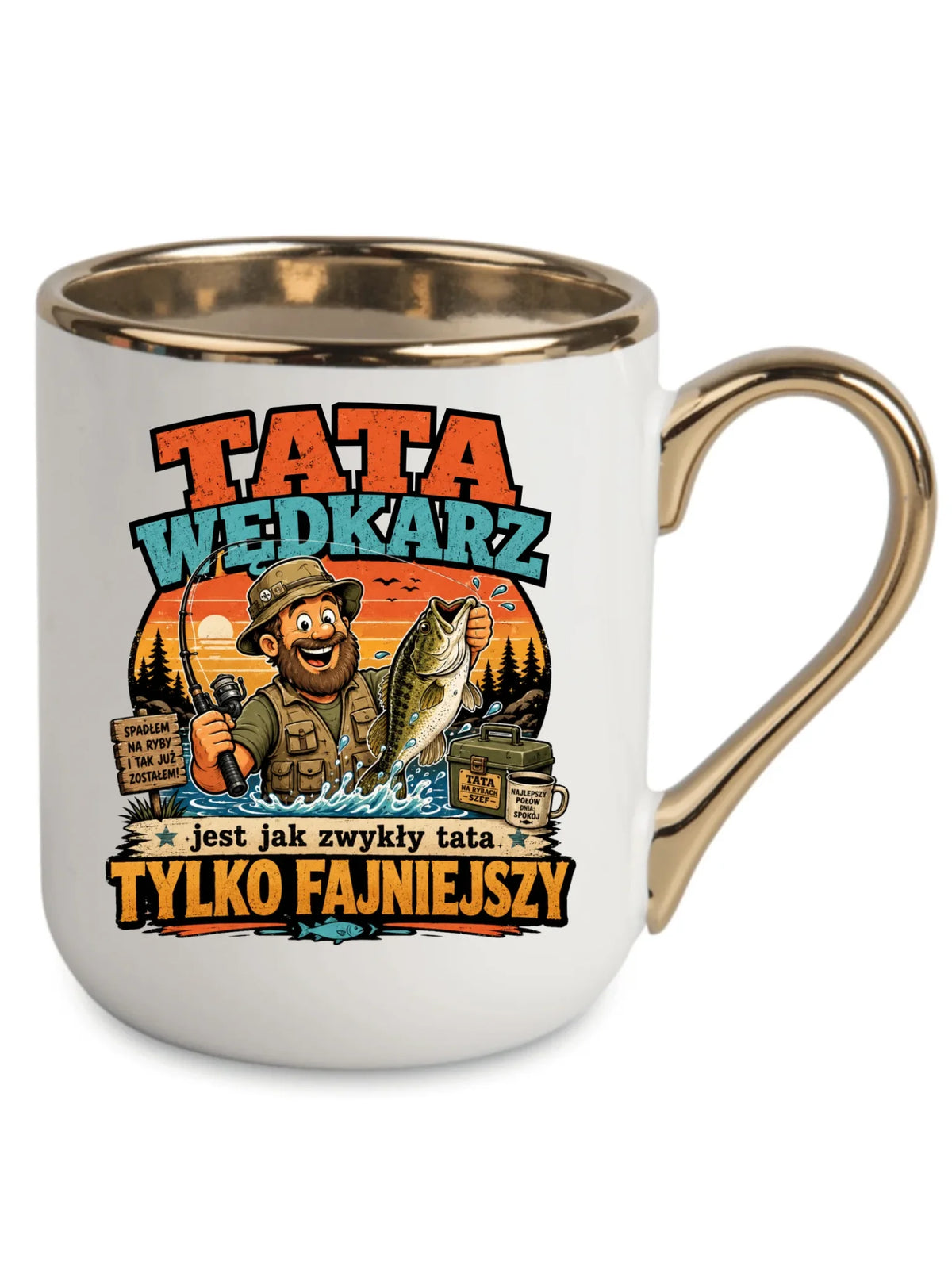 Kubek elegant dla taty wędkarza - Tata wędkarz DT06