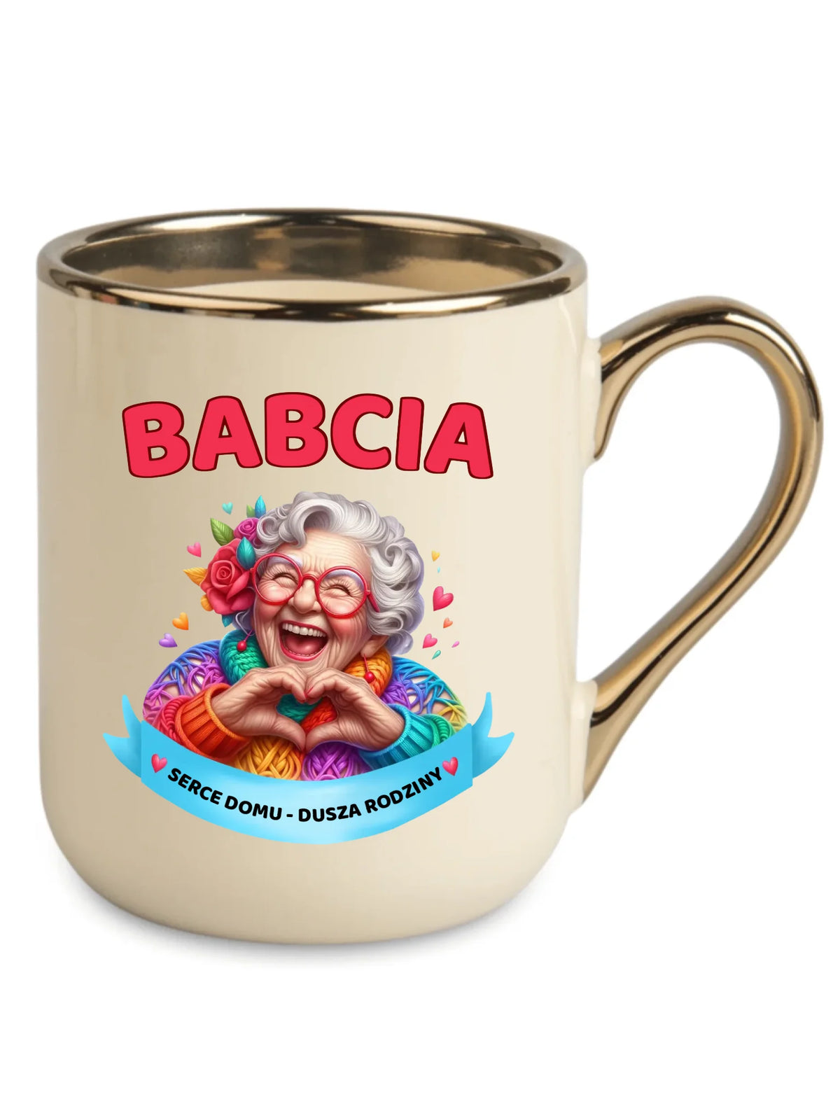 Kubek elegant dla babci - Babcia serce domu dusza rodziny B25