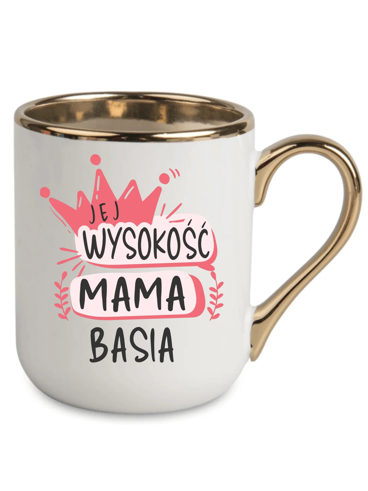 Kubek elegant dla mamy - Jej Wysokość Mama - personalizowany DM16