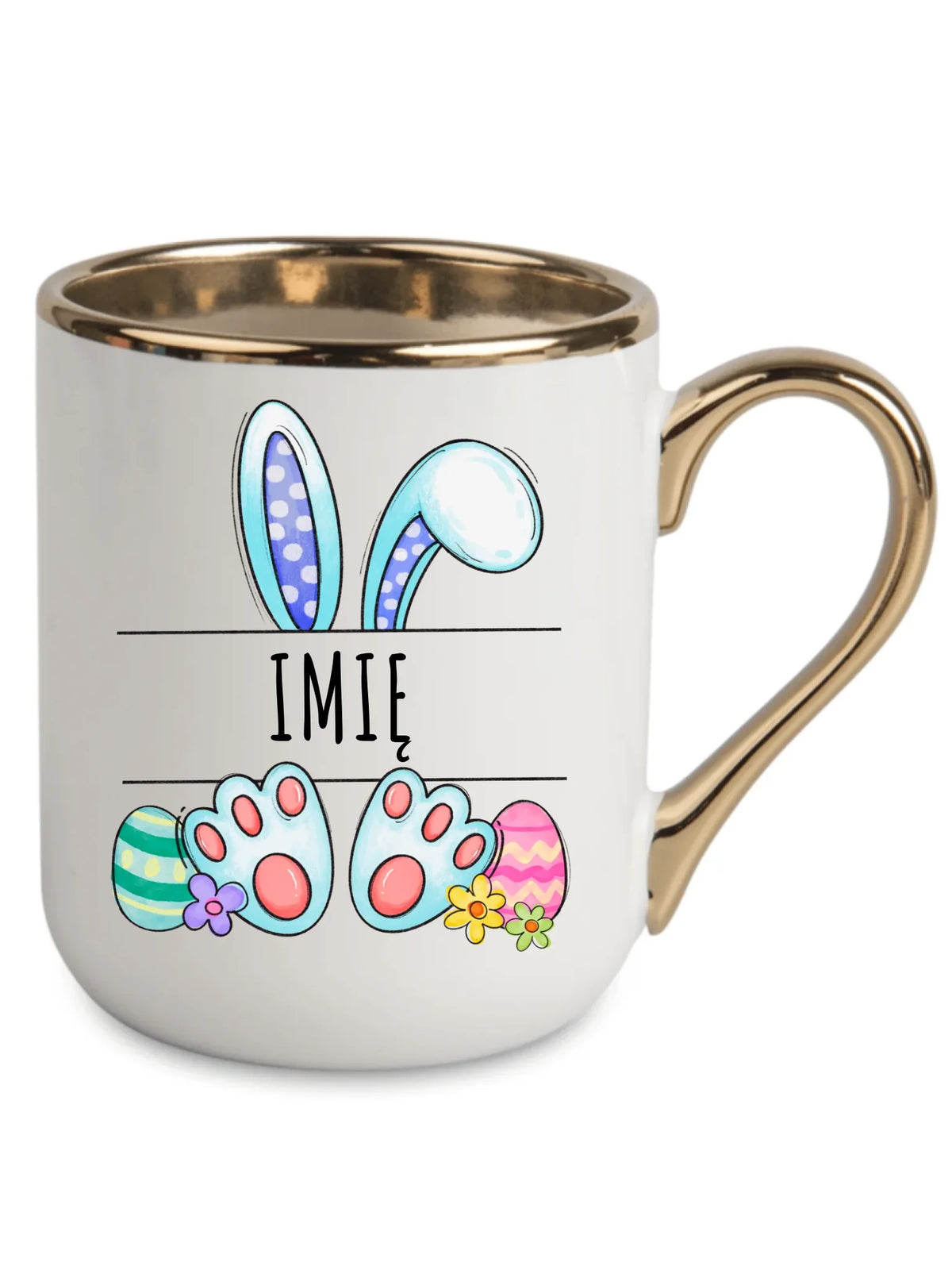 Kubek elegant dla dziecka na Wielkanoc - Zajączek - personalizowany WN14