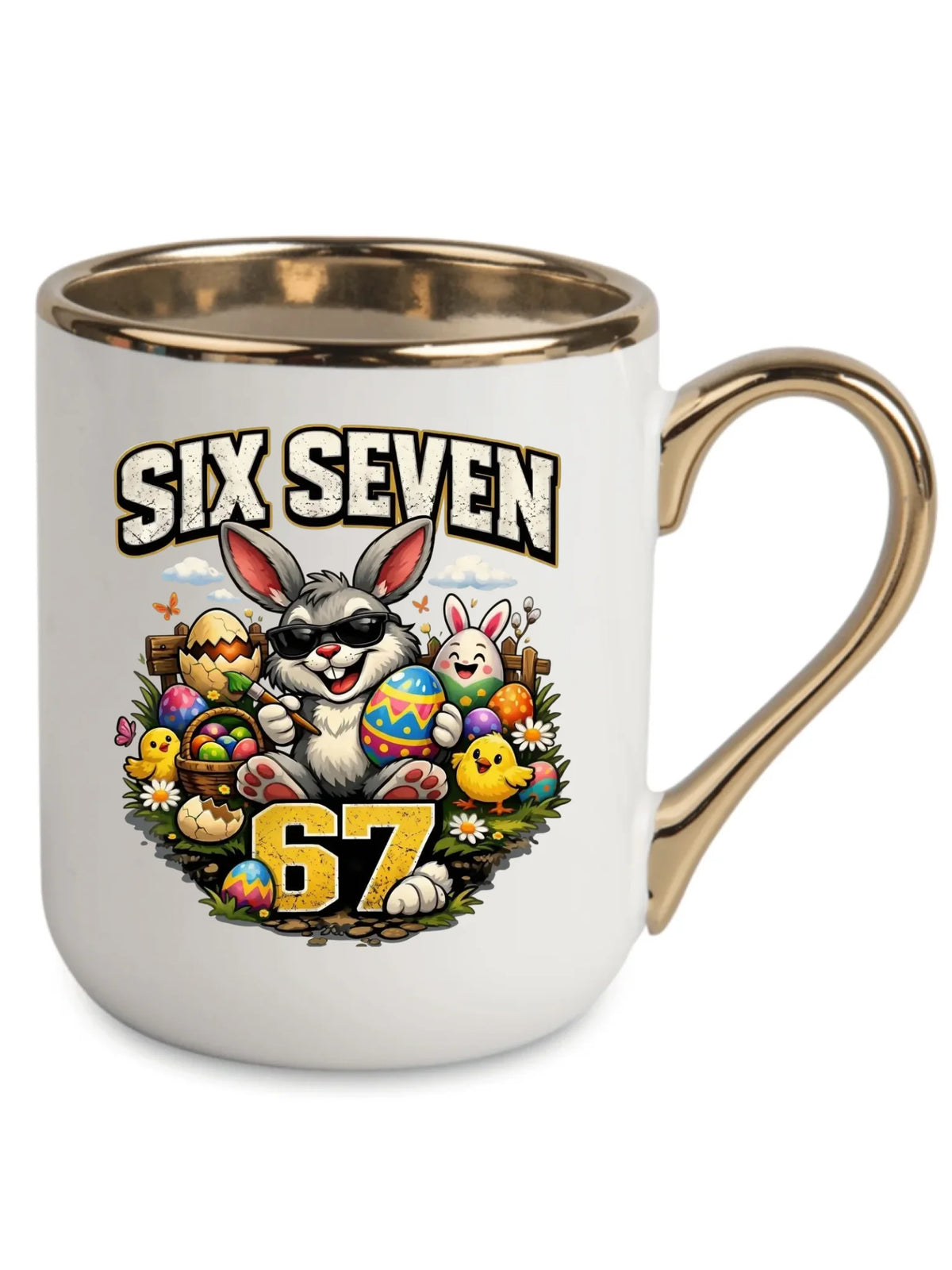 Kubek elegant wielkanocny - Zając Six Seven 67 WN10