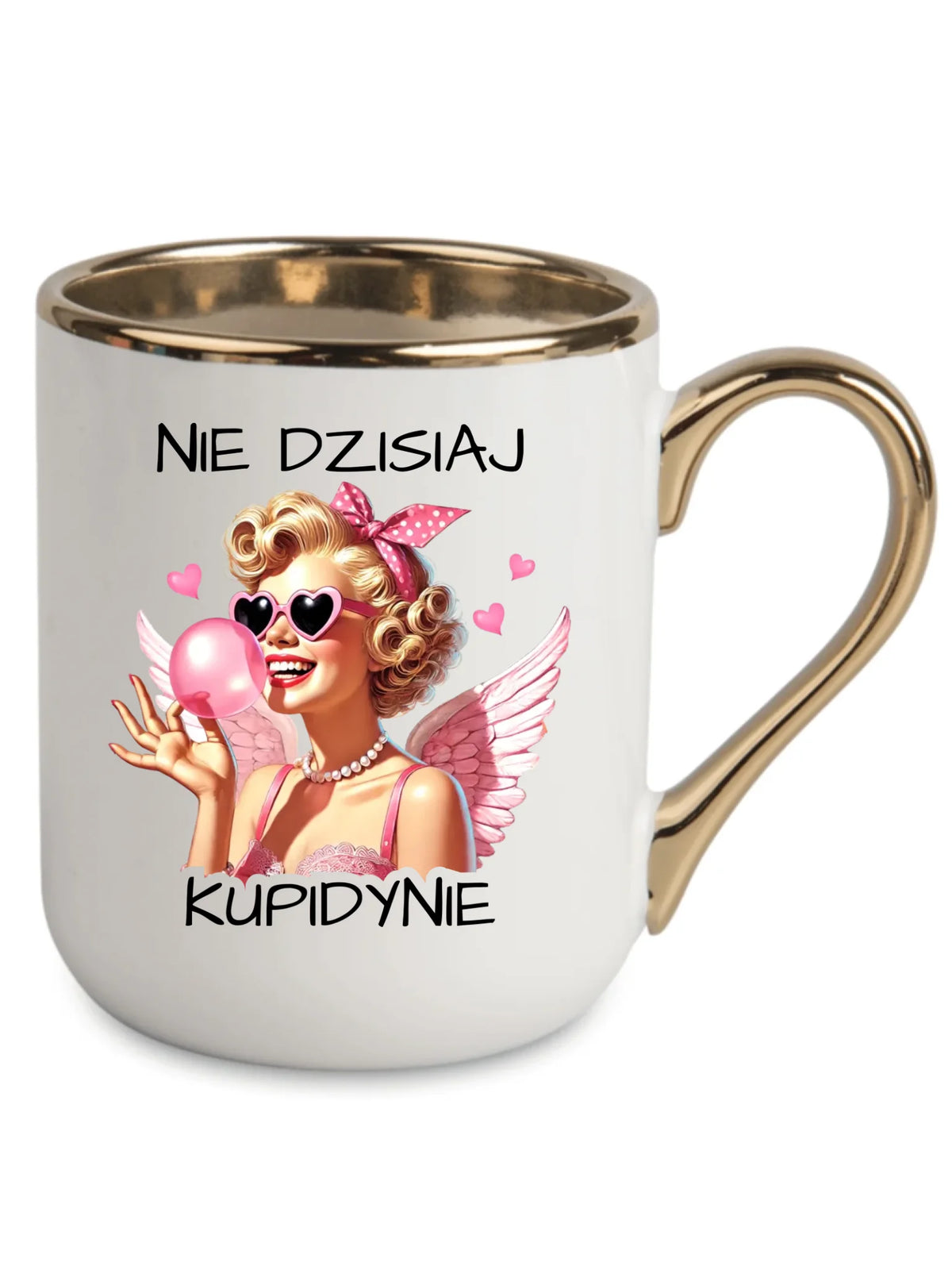 Kubek elegant na Walentynki dla singielki - Nie dzisiaj W18