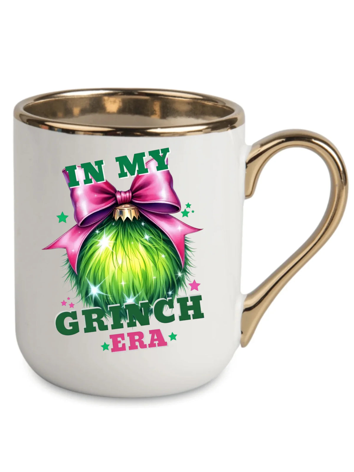Kubek elegant świąteczny - In my Grinch era BN26