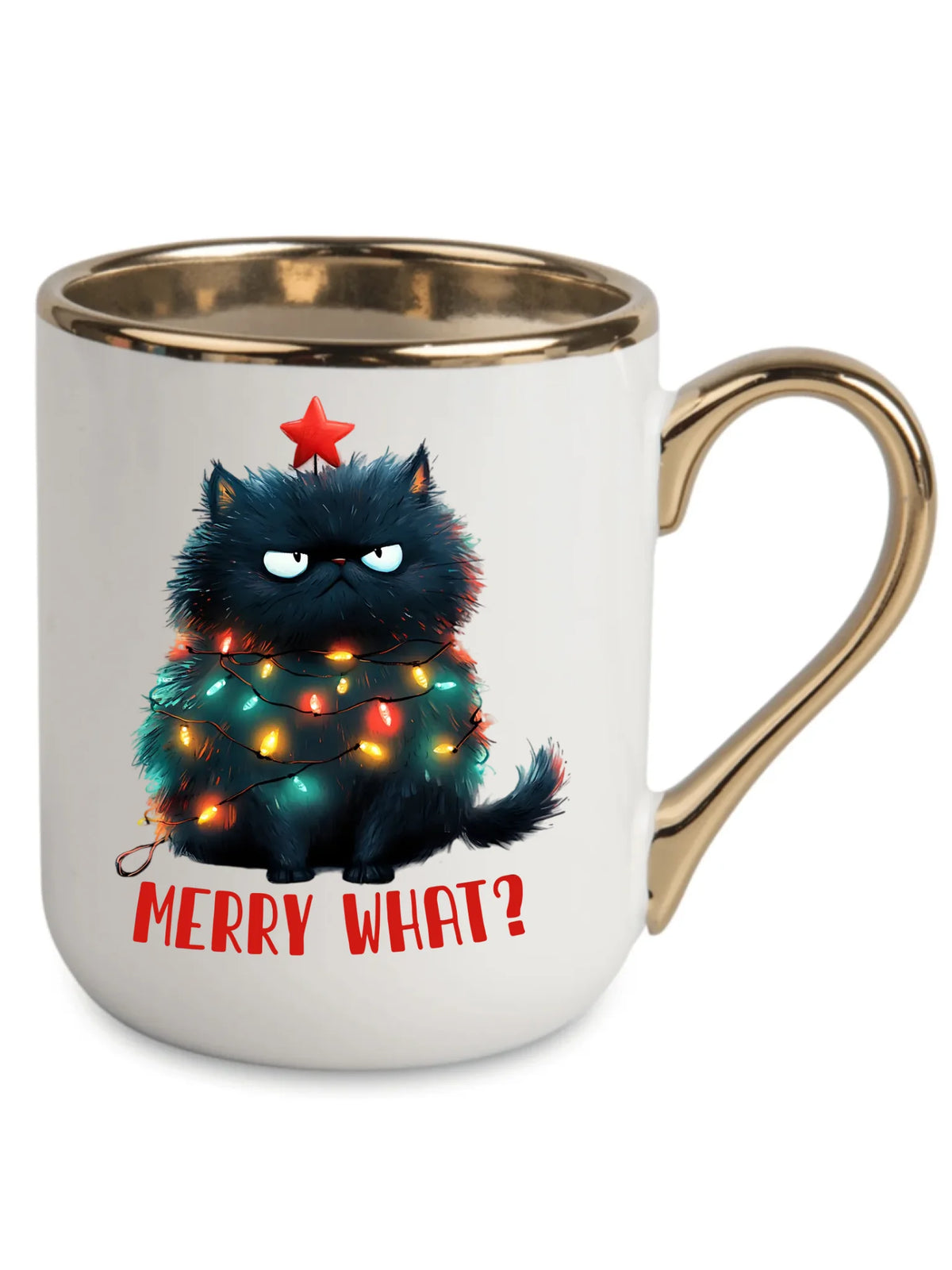 Kubek elegant świąteczny - Grumpy Cat Merry what? BN37