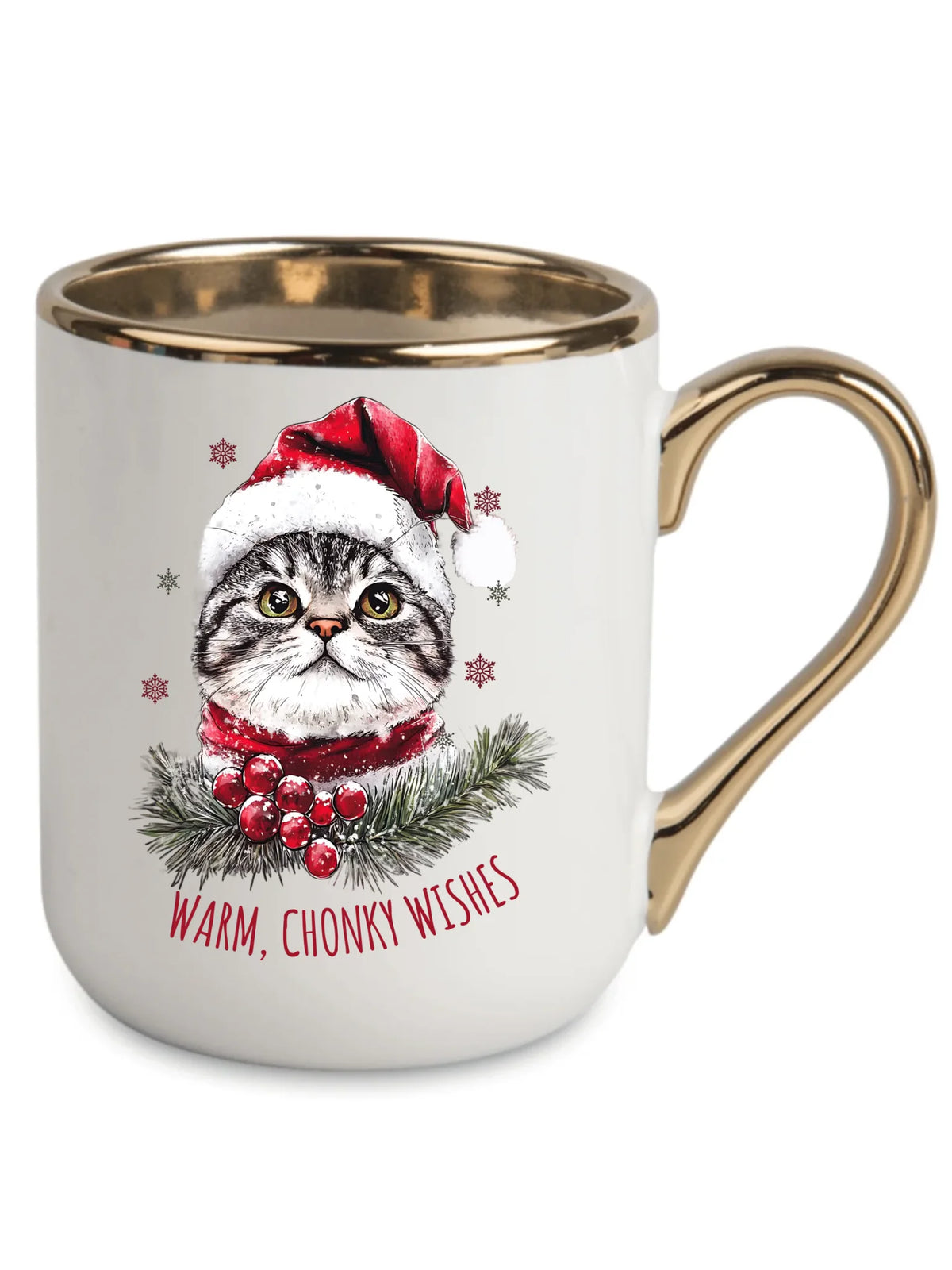Kubek elegant świąteczny - Warm, Chonky Wishes BN36