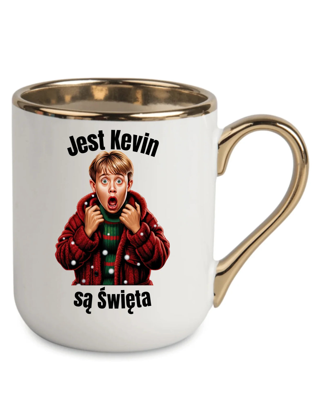Kubek elegant świąteczny - Jest Kevin są święta BN27