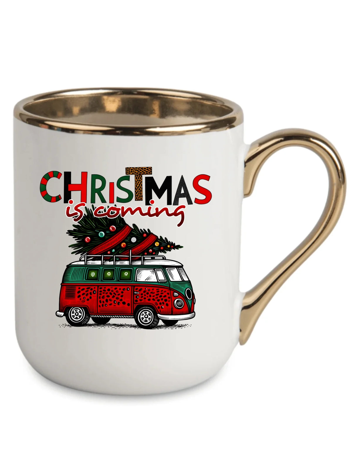 Kubek elegant świąteczny - Kamper Christmas is coming BN42