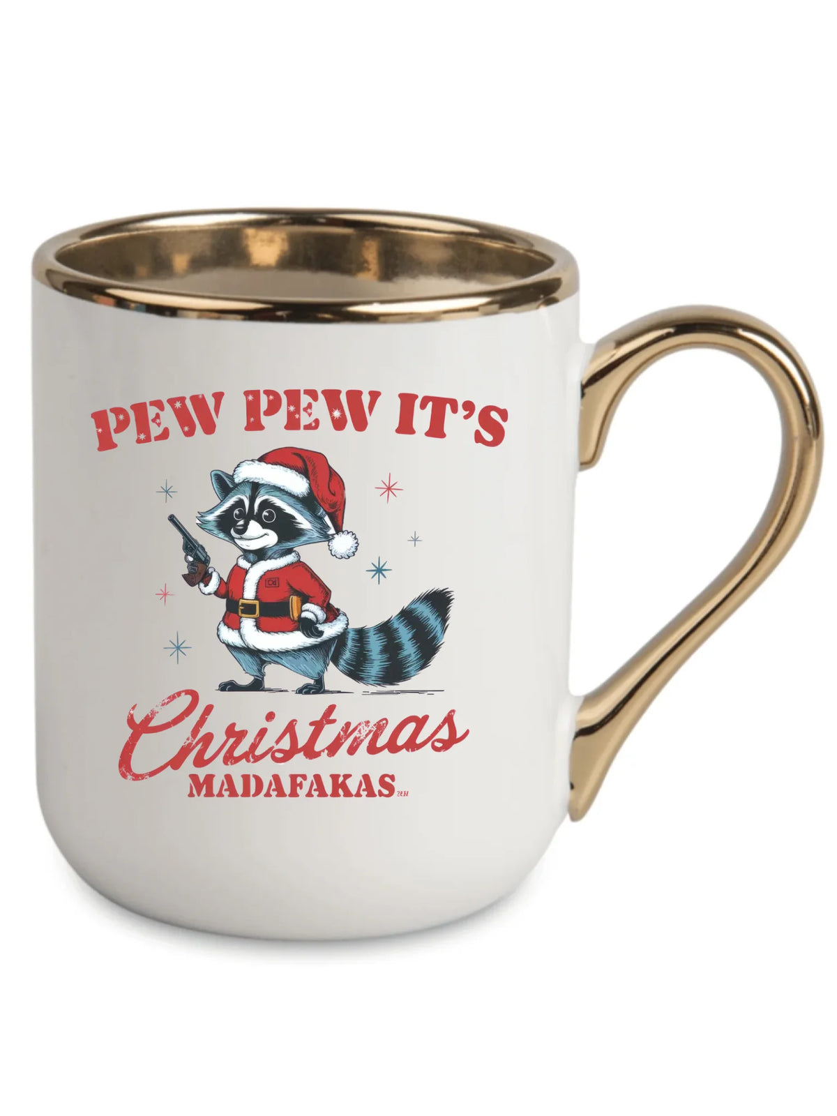 Kubek elegant świąteczny - Pew pew it's Christmas BN60