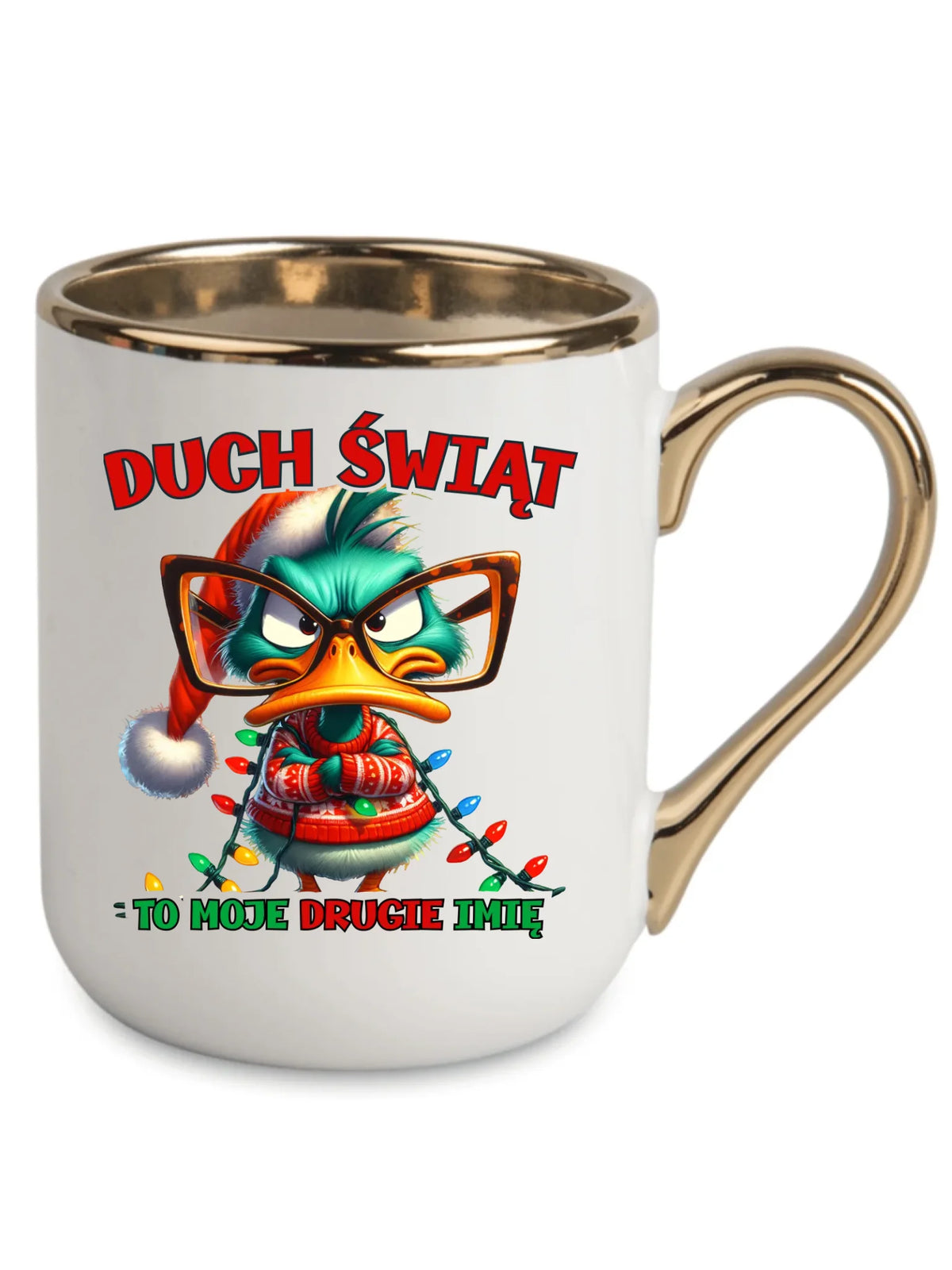 Kubek elegant świąteczny - Duch Świąt to moje drugie imię BN76