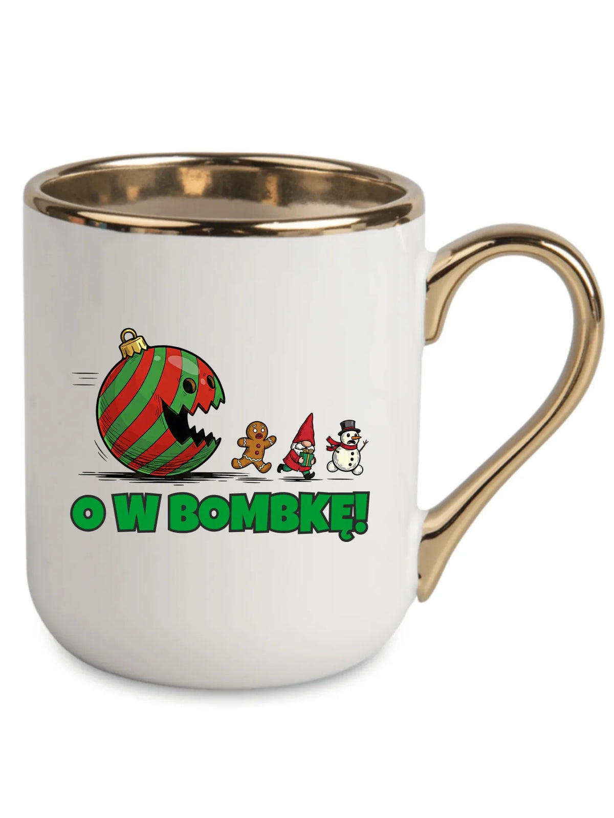 Kubek elegant świąteczny - O w bombkę BN142