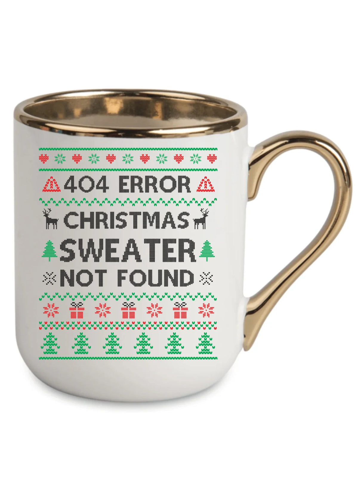 Kubek elegant świąteczny - Error 404 Christmas sweater not found BN107