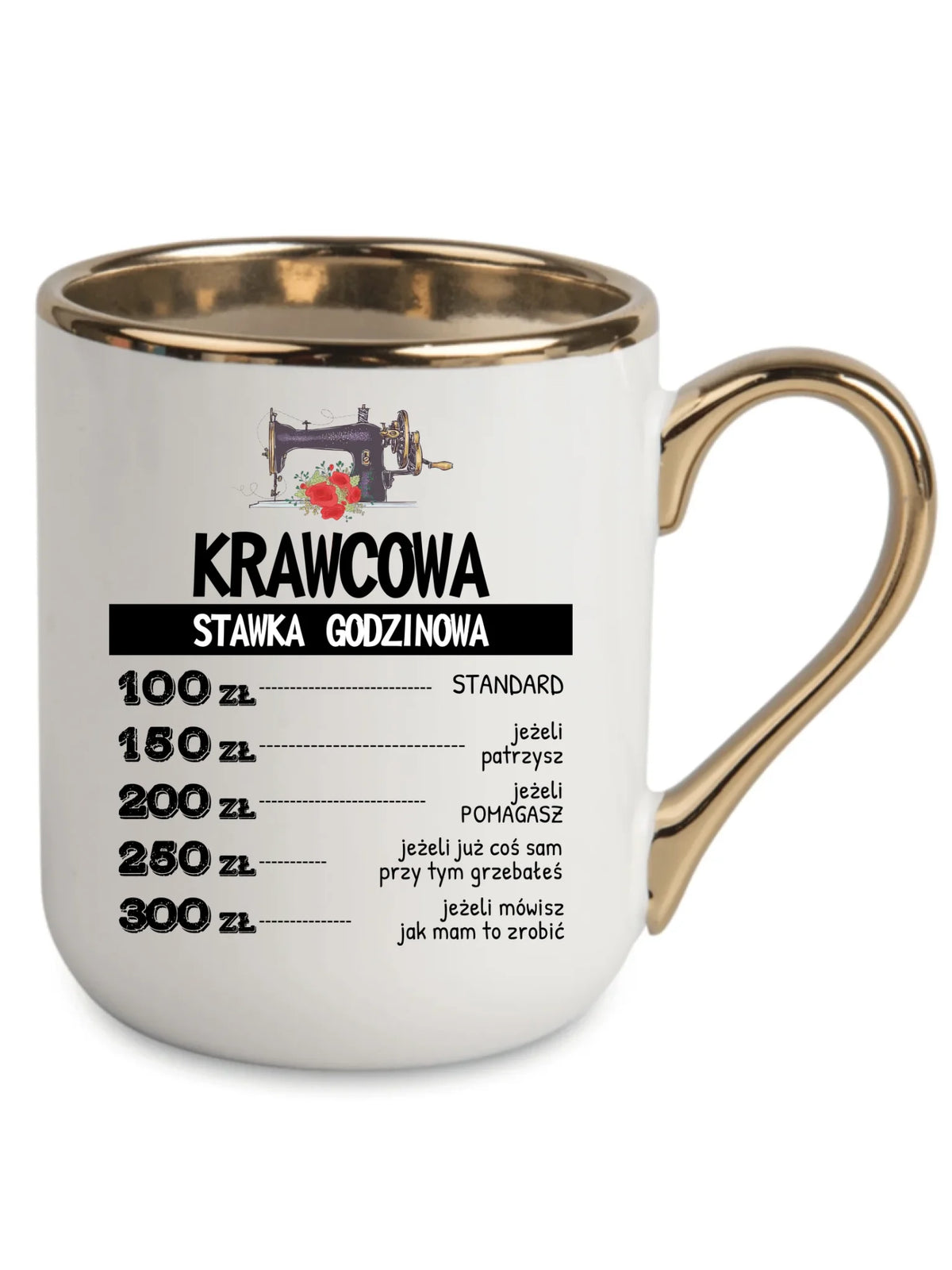 Kubek elegant szyciowy dla krawcowej - Stawka godzinowa HS26