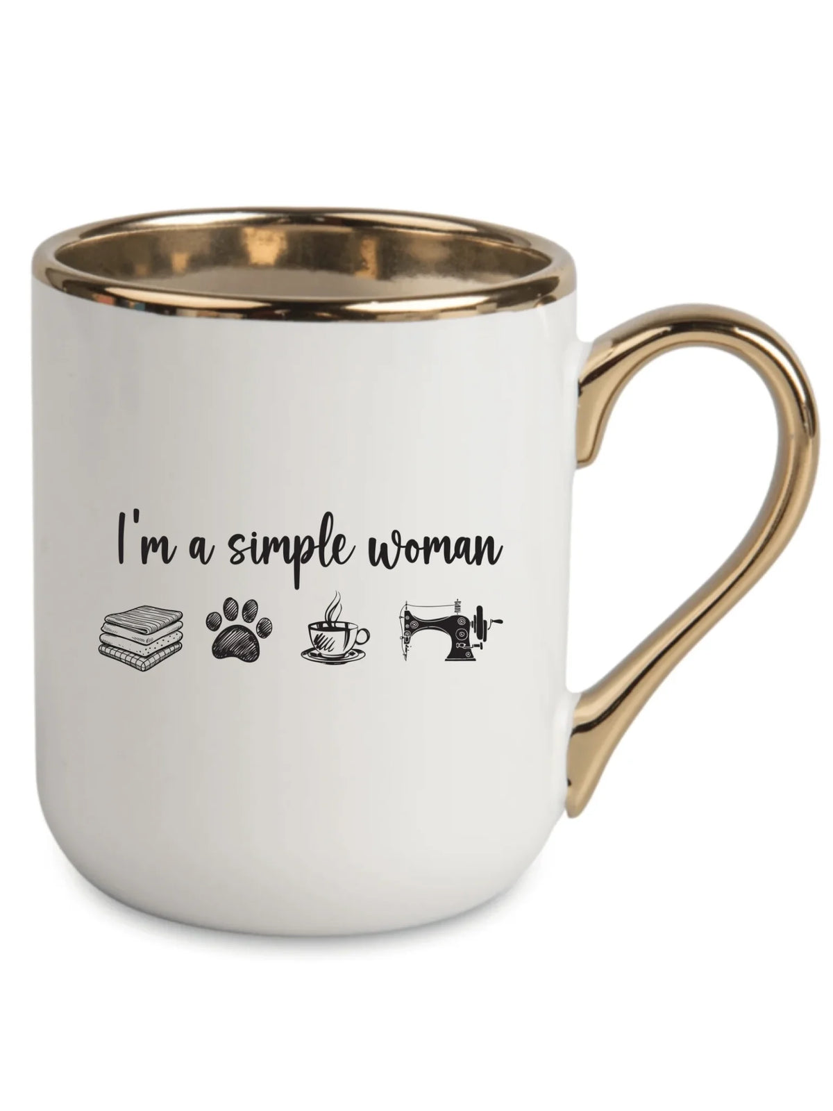 Kubek elegant szyciowy dla krawcowej - I'm a simple woman HS20