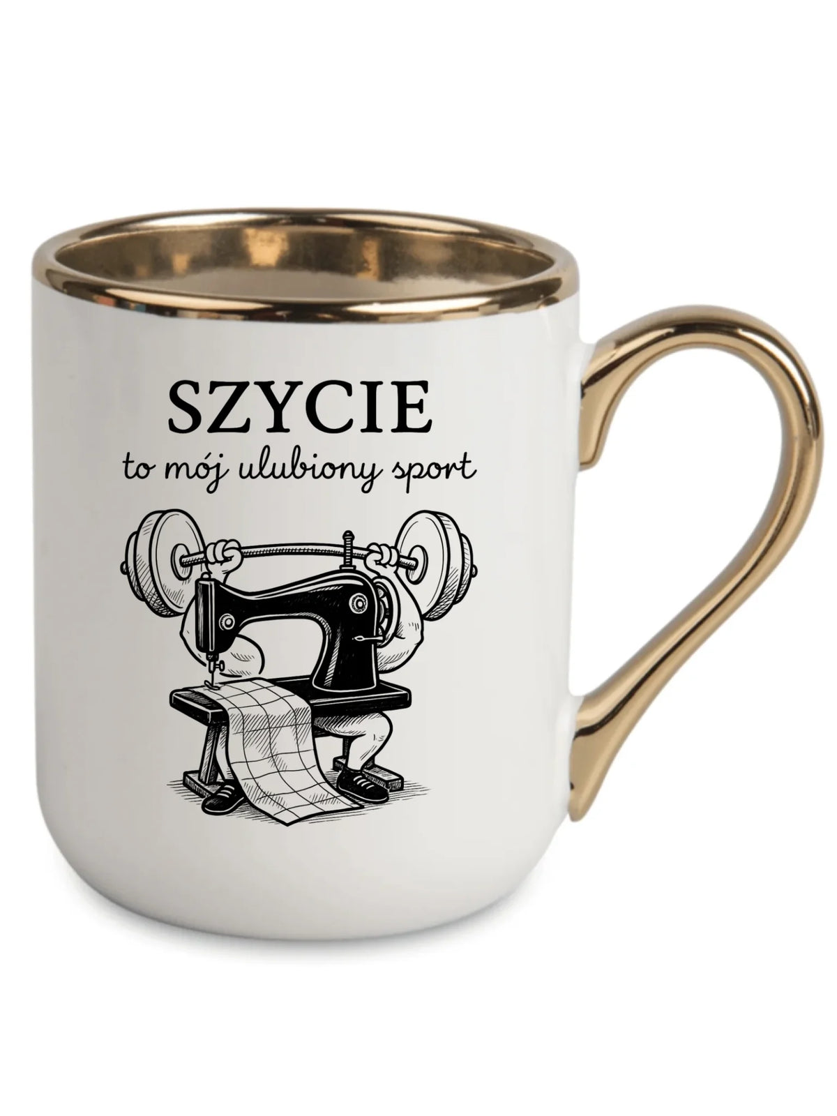 Kubek elegant szyciowy dla krawcowej - Szycie to mój ulubiony sport HS23