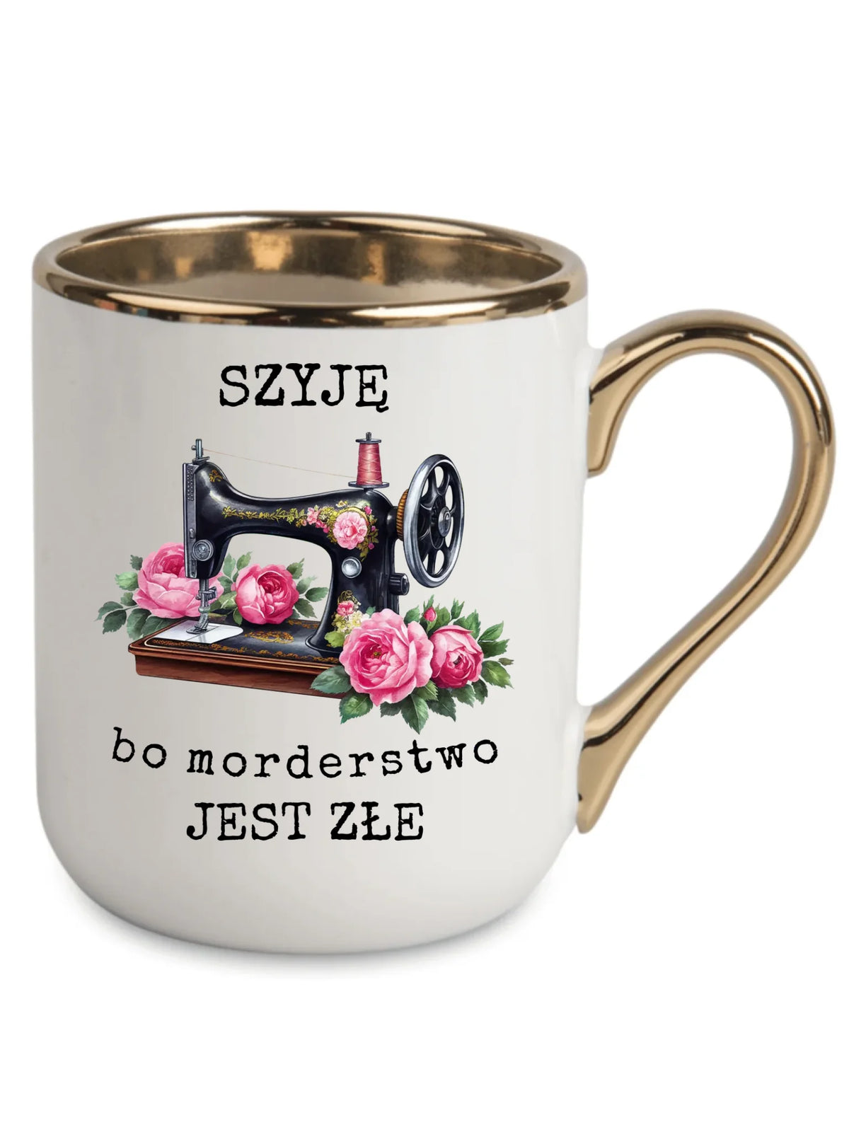 Kubek elegant szyciowy dla krawcowej - Szyję, bo morderstwo jest złe HS14
