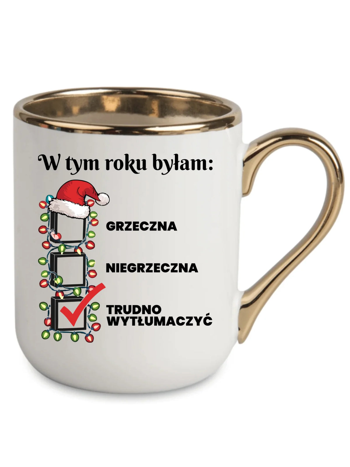 Kubek elegant świąteczny dla niej - Trudno wytłumaczyć BN137