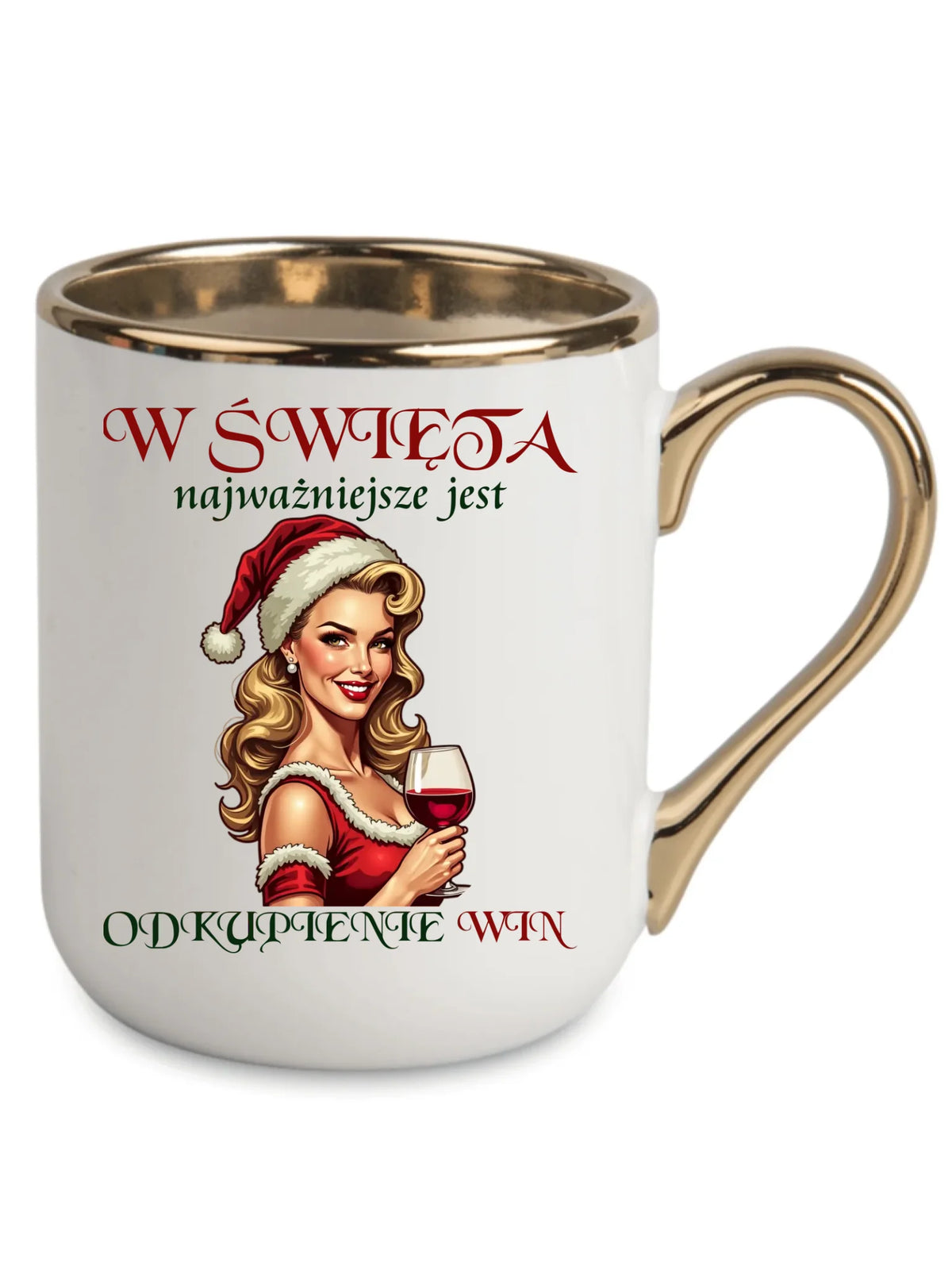 Kubek elegant świąteczny - Odkupienie win BN04