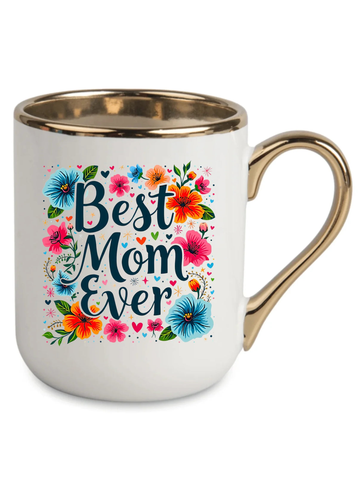 Kubek elegant dla mamy - Kwiaty - Best mom ever DM34