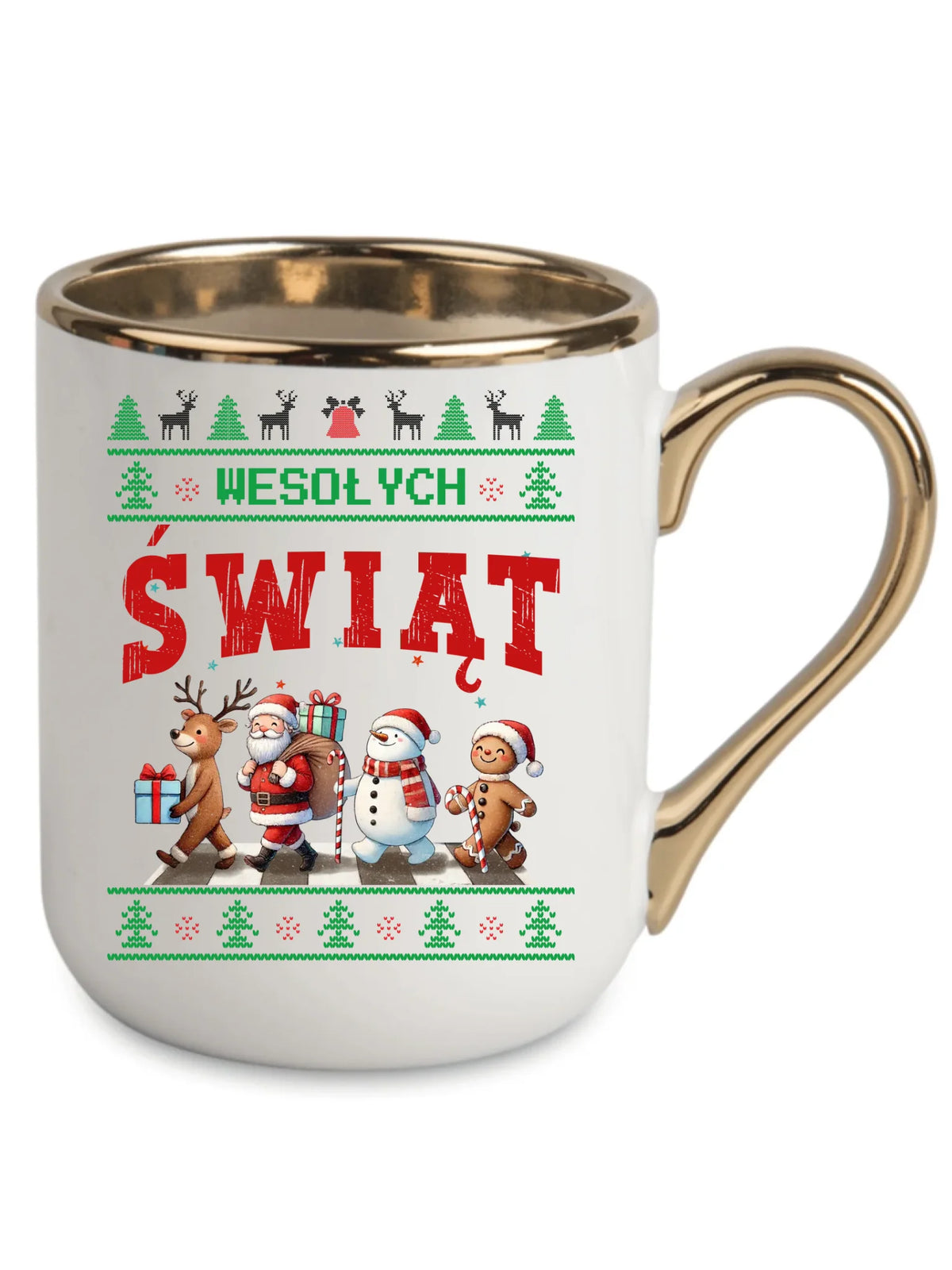 Kubek elegant świąteczny - Wesołych Świąt BN06