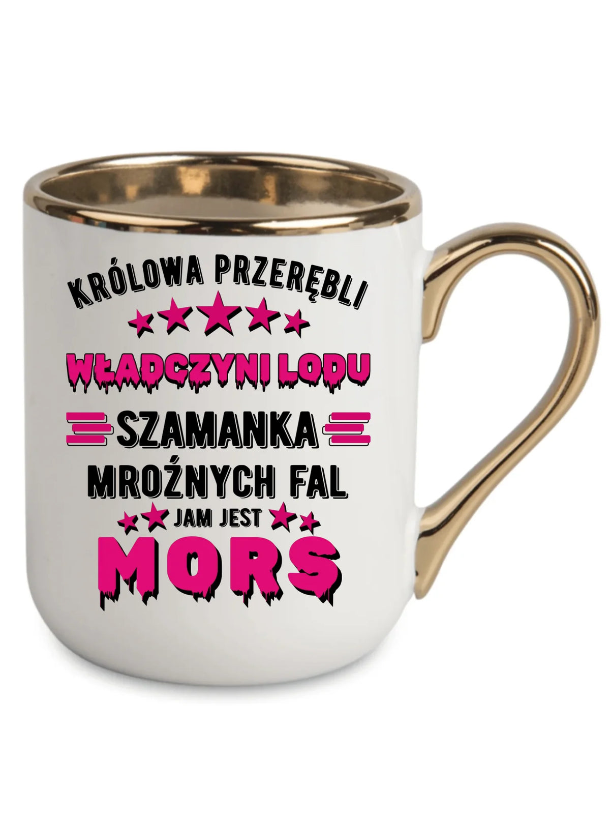 Kubek elegant - prezent dla morsa - Królowa przerębli Jam jest mors HM17