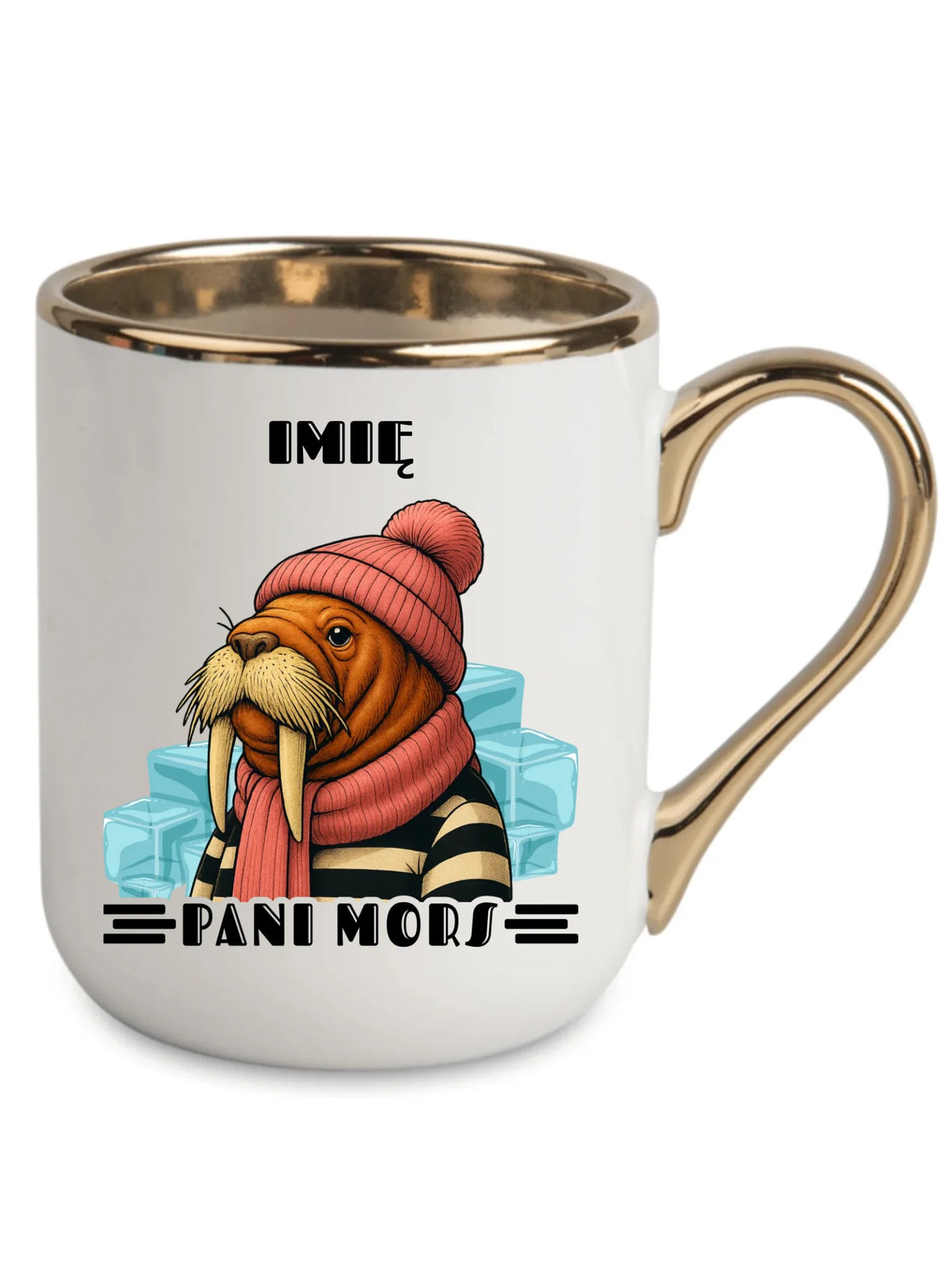 Kubek elegant - prezent dla morsa - Pani Mors - personalizowany HM16