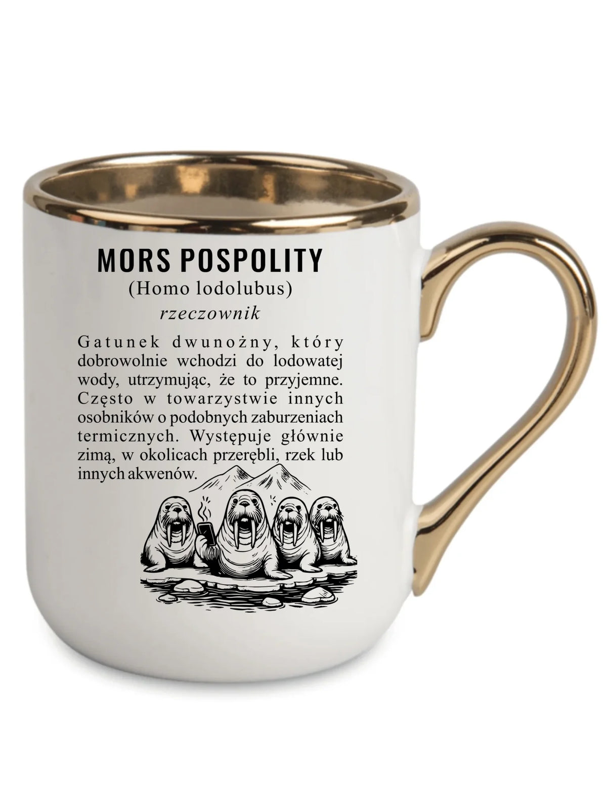 Kubek elegant - prezent dla morsa - Mors pospolity [Homo lodolubus] HM12