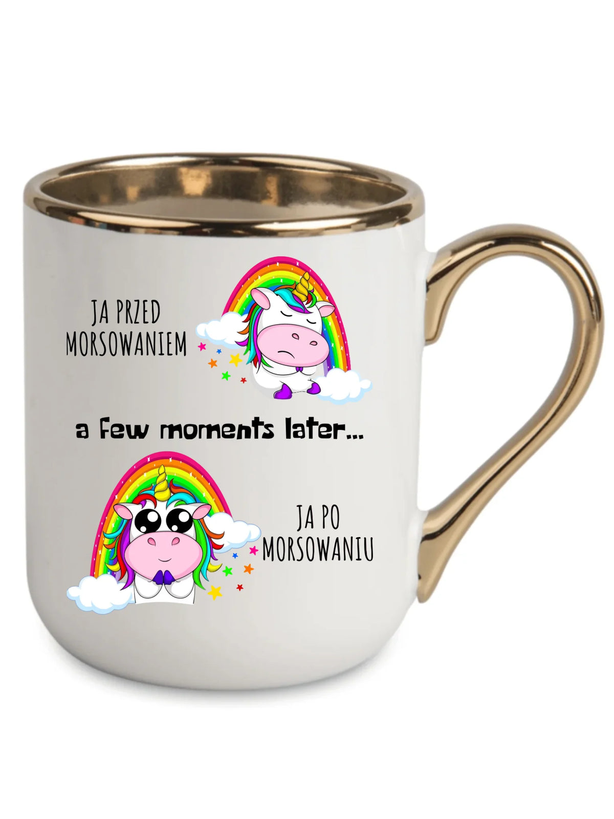 Kubek elegant - prezent dla morsa - Jednorożec - Ja po morsowaniu HM11