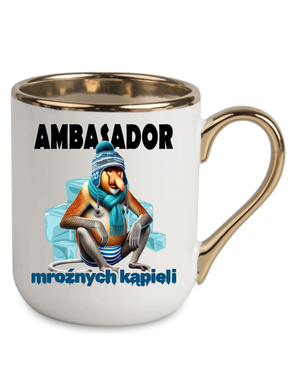 Kubek elegant - prezent dla morsa - Janusz Nosacz Mors - Ambasador mroźnych kąpieli HM03